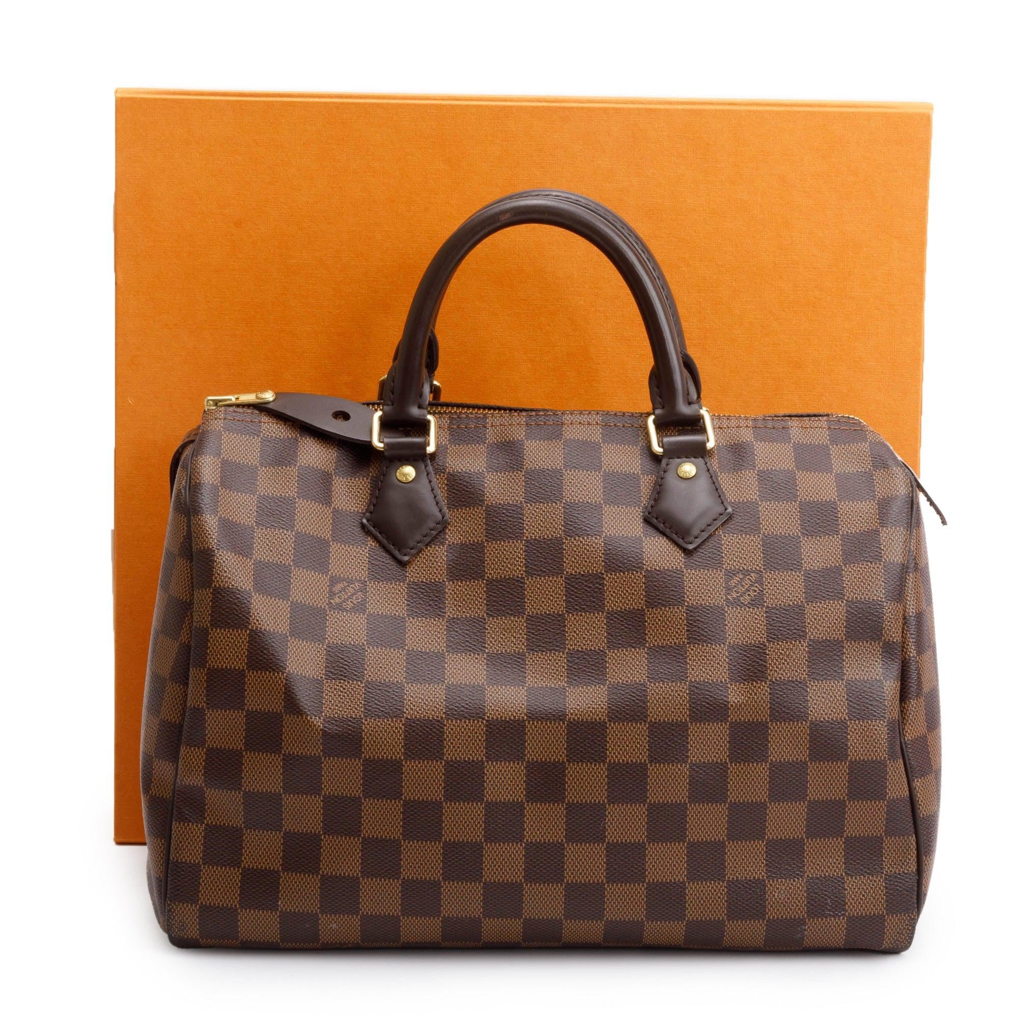 Louis Vuitton Damier Ebene Speedy 30 w/ Box - Image 2