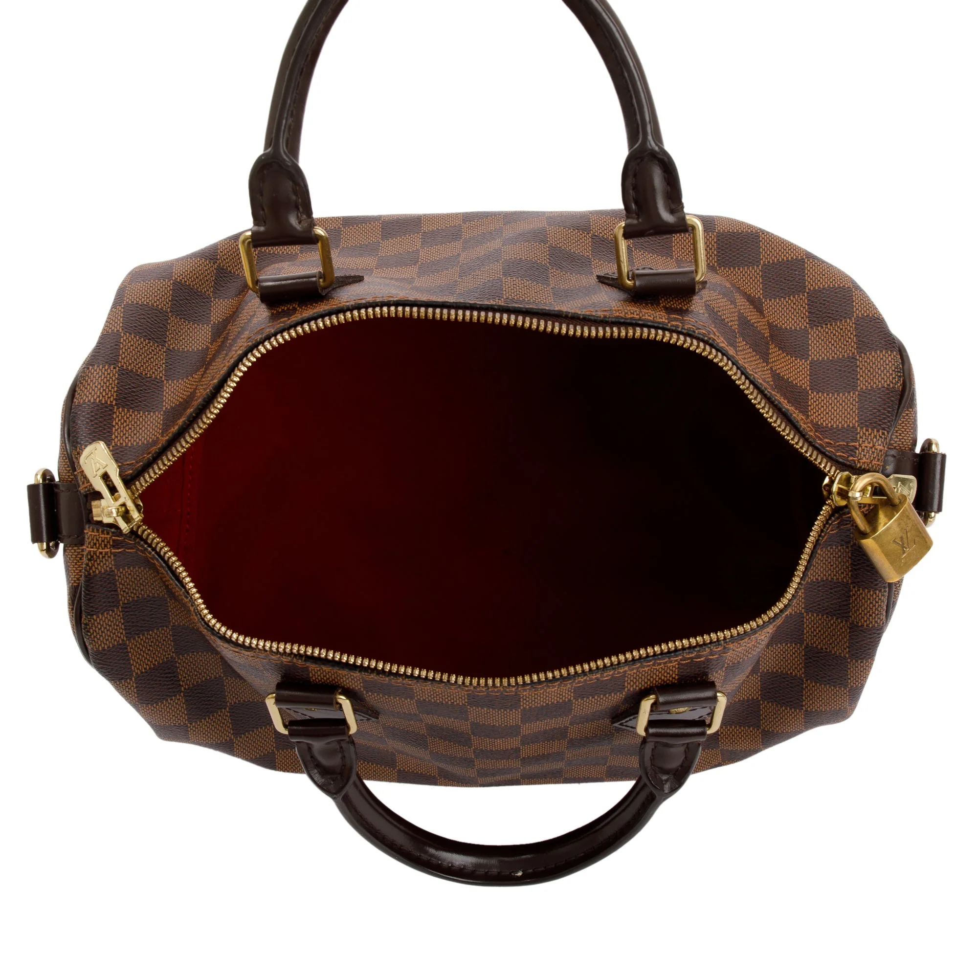 Louis Vuitton Damier Ebene Speedy Bandouliere 30 w/ Strap - Image 12
