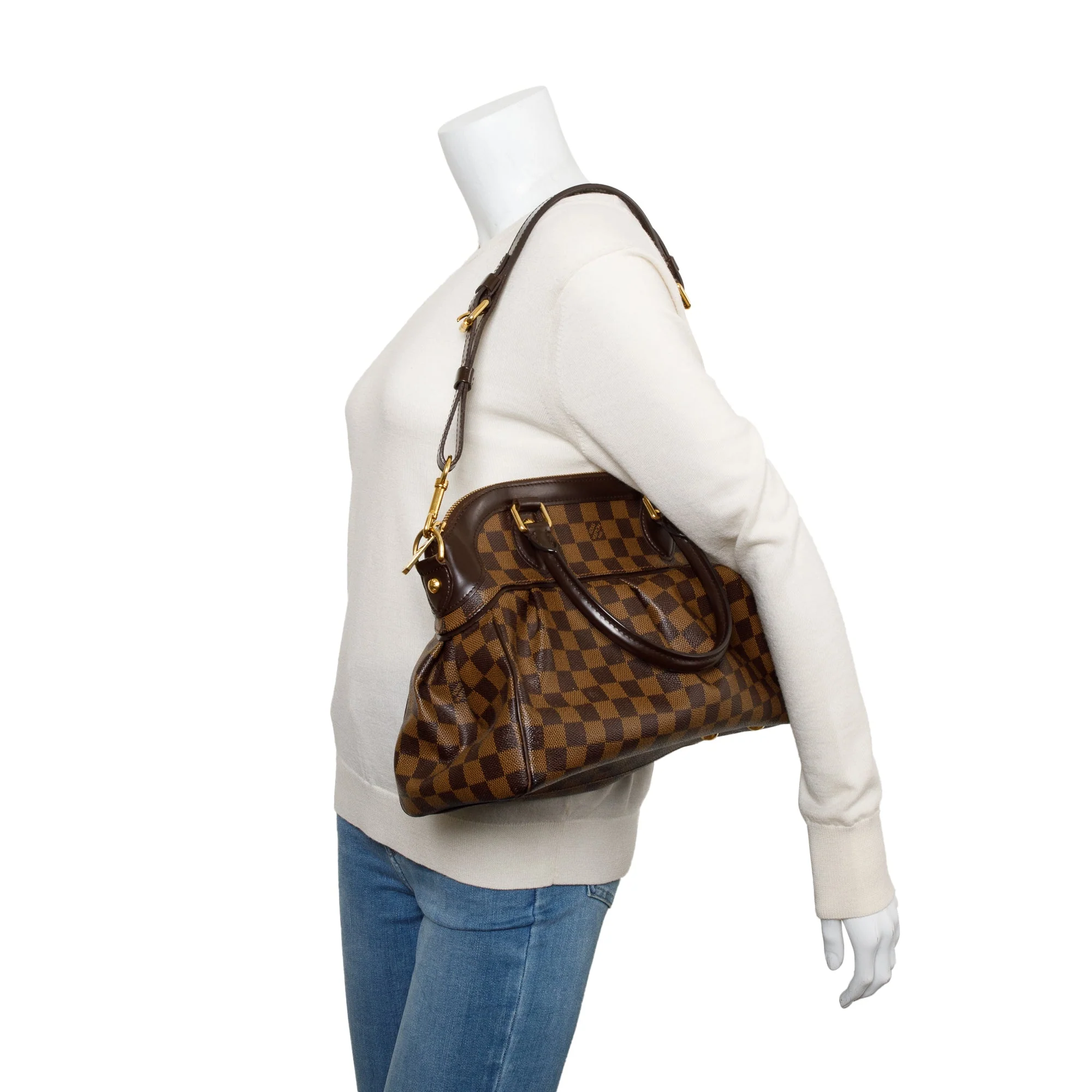 Louis Vuitton Damier Ebene Trevi PM w/ Strap - Image 2