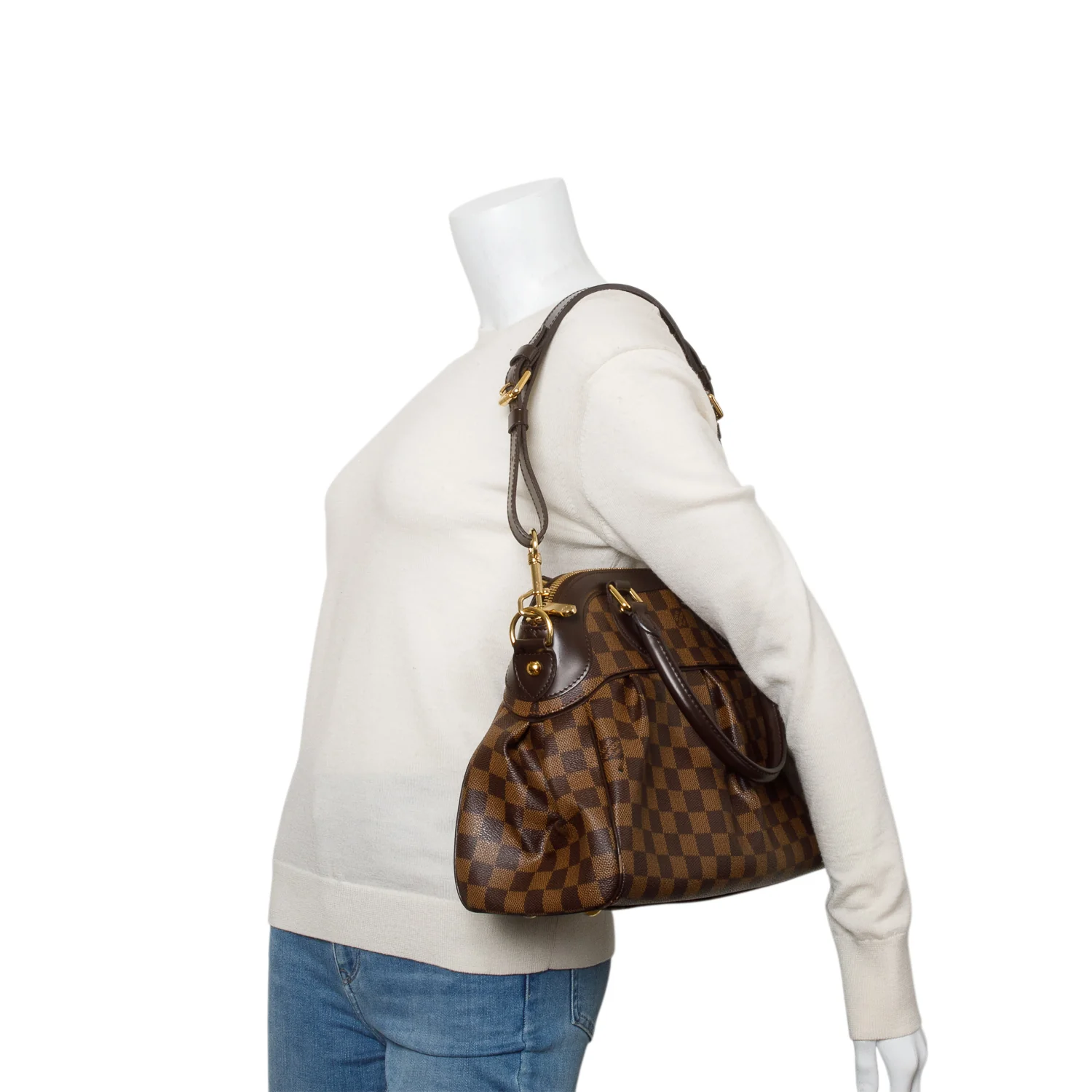 Louis Vuitton Damier Ebene Trevi PM w/ Strap - Image 2