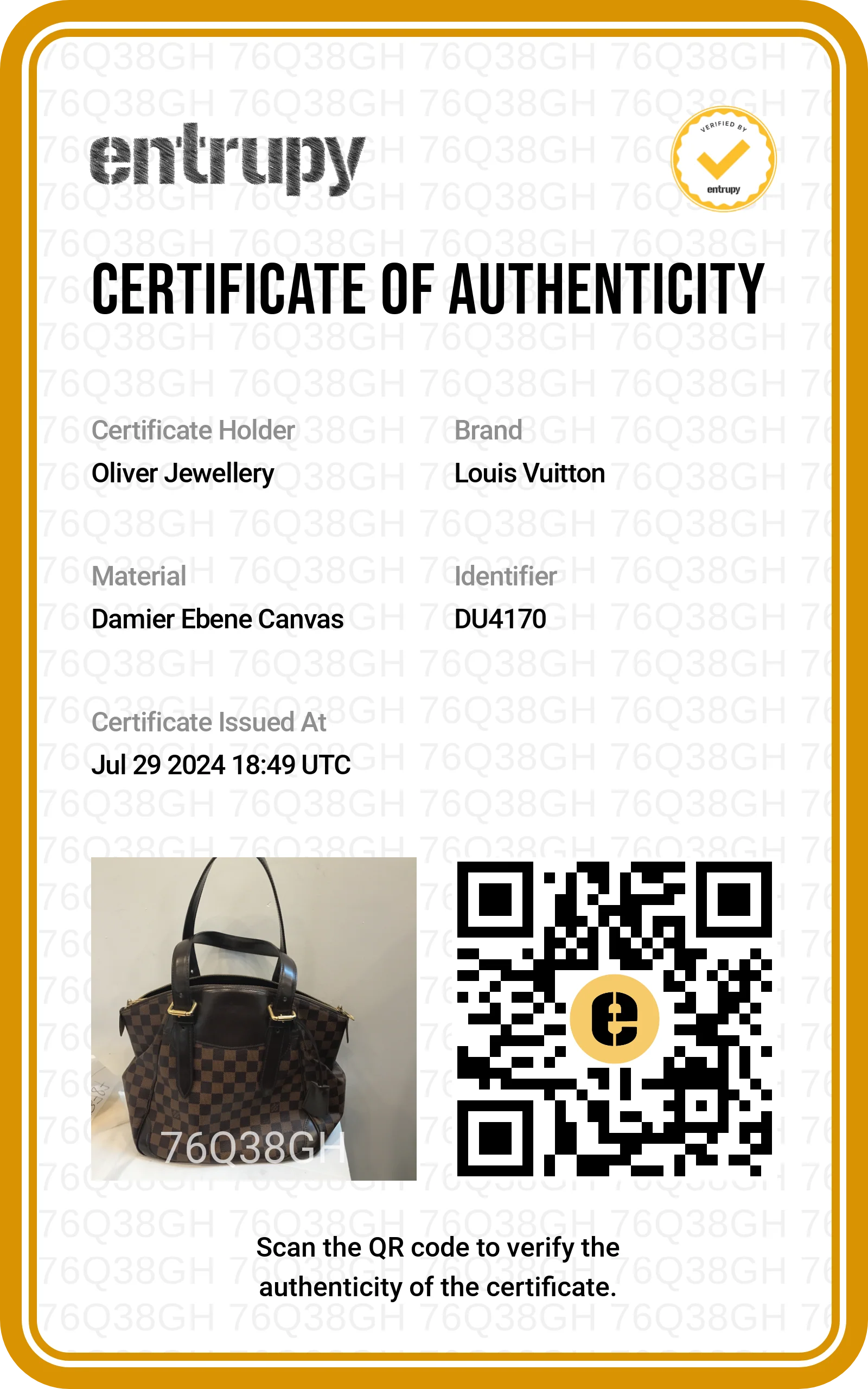 Louis Vuitton Damier Ebene Verona MM - Image 11