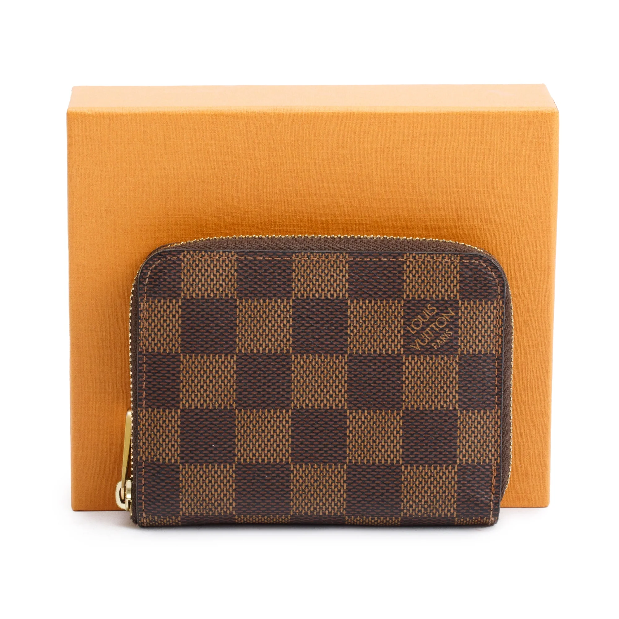 Louis Vuitton Damier Ebene Zippy Coin Purse w/ Box & Receipt - Image 2