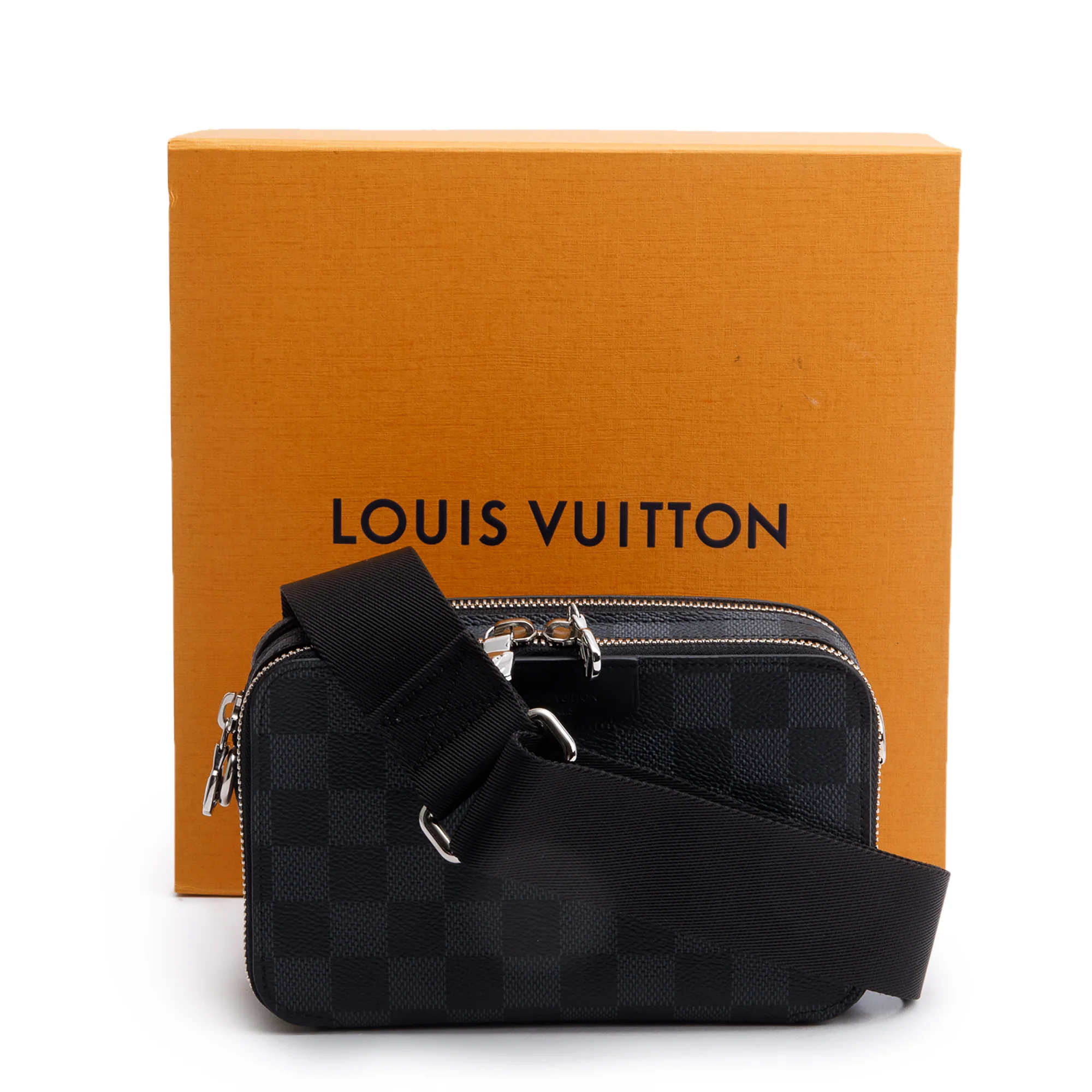 Louis Vuitton Damier Graphite Alpha Wearable Wallet Crossbody w/ Box - Image 2