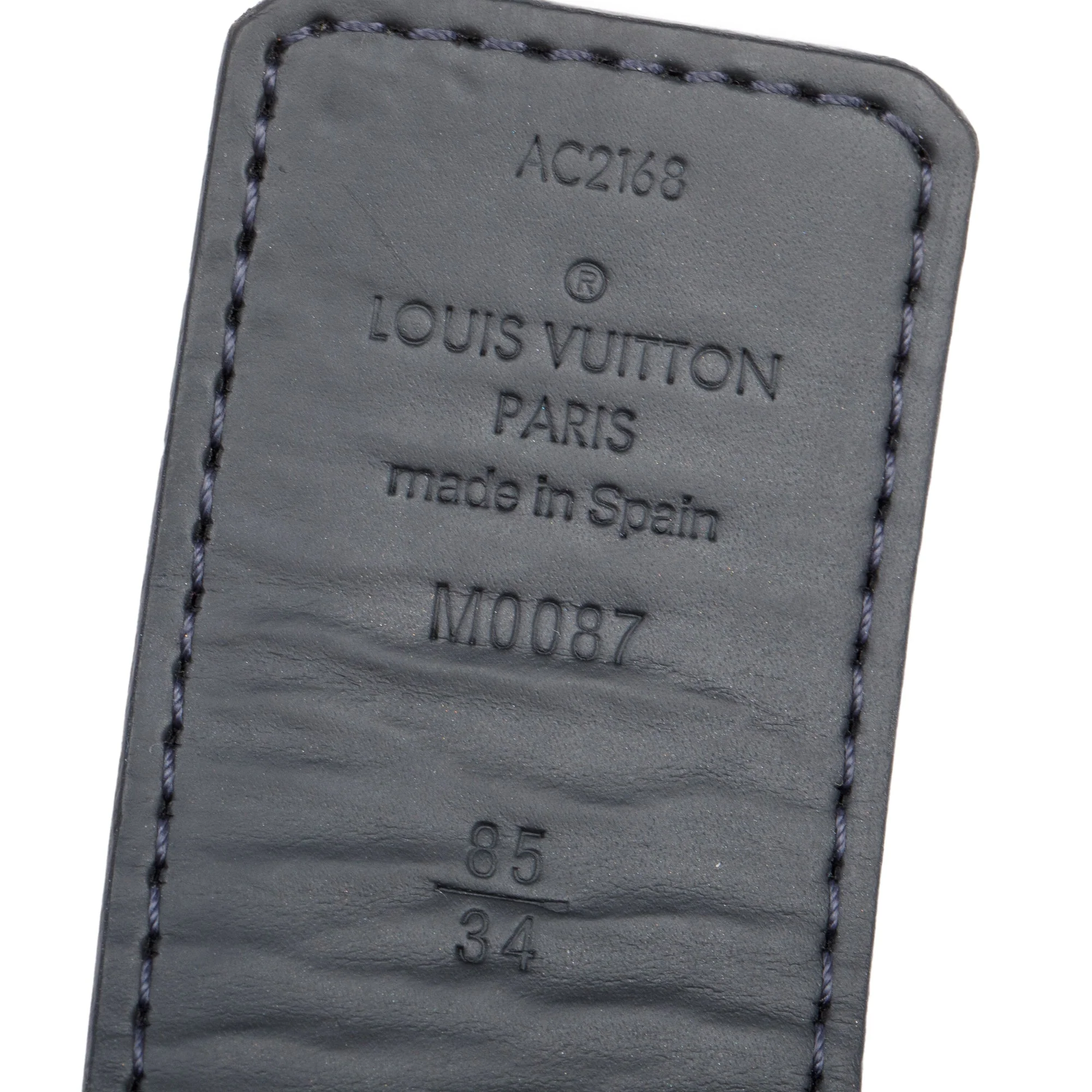Louis Vuitton Damier Graphite Canvas & Black Leather LV Initials 40 MM Reversible Belt 85 34 - Image 2