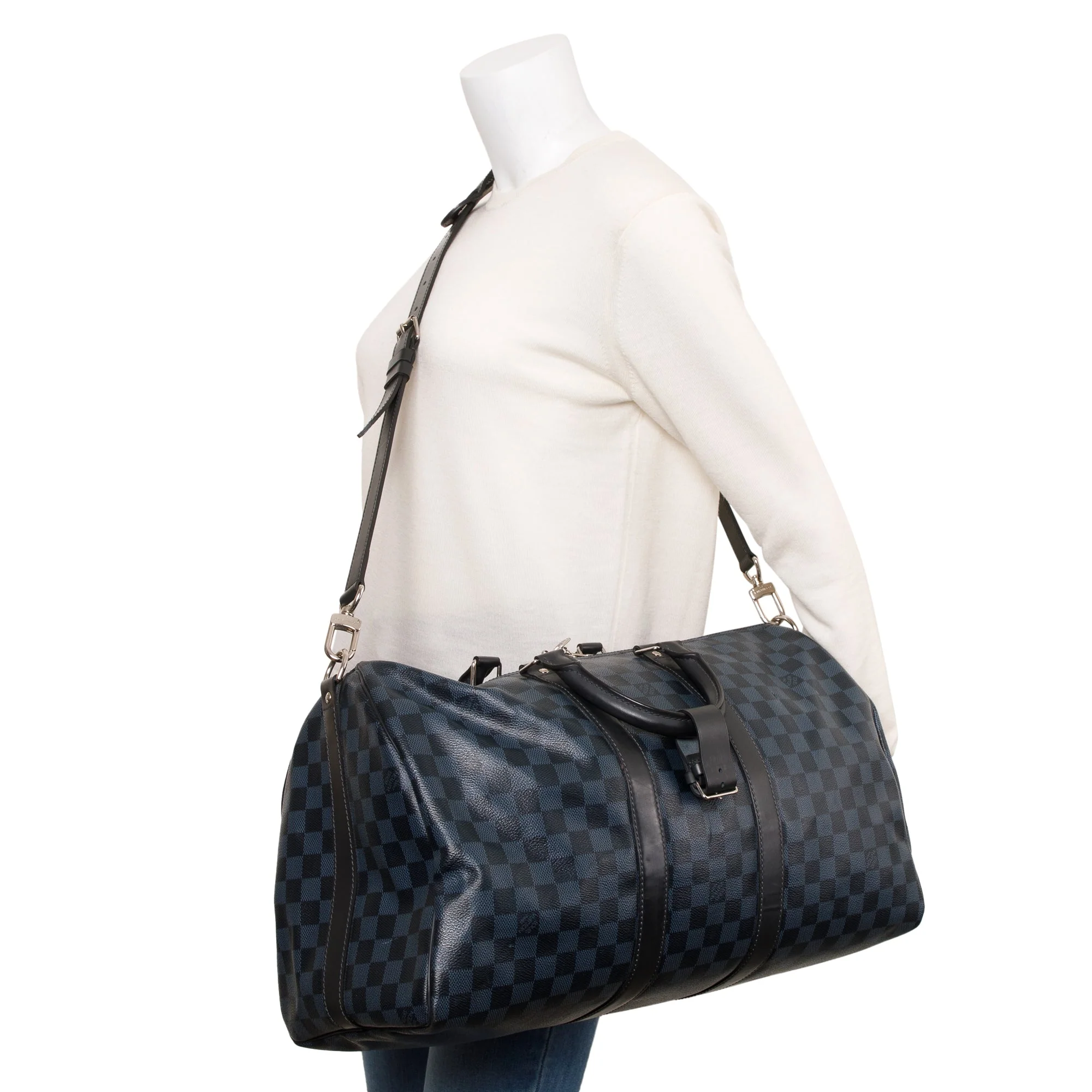 Louis Vuitton Damier Graphite Keepall Bandouliere 45 w/ Box & Receipt - Image 2
