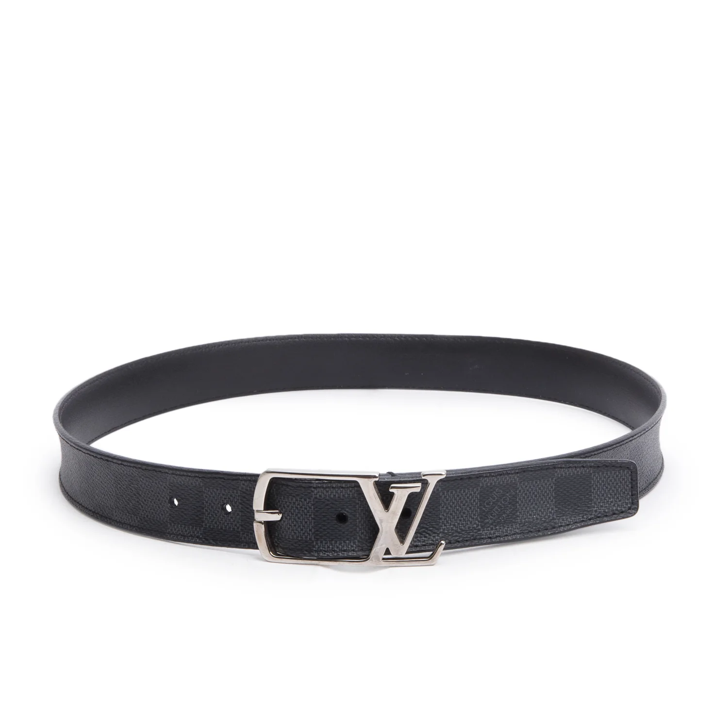 Louis Vuitton Damier Graphite Neogram 30 MM Belt 85 34