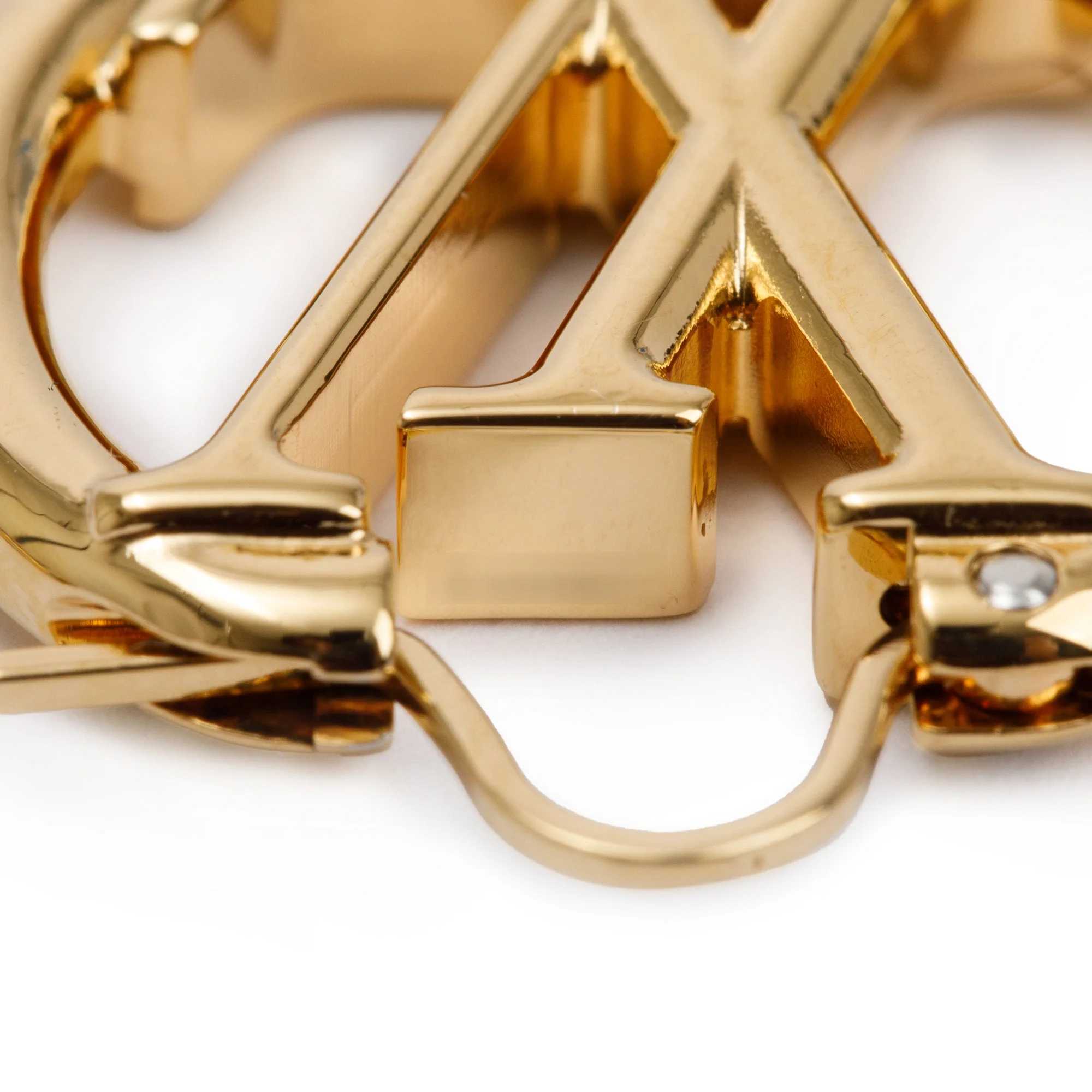 Louis Vuitton Gold-Plated Louise PM Earrings w/ Box - Image 4