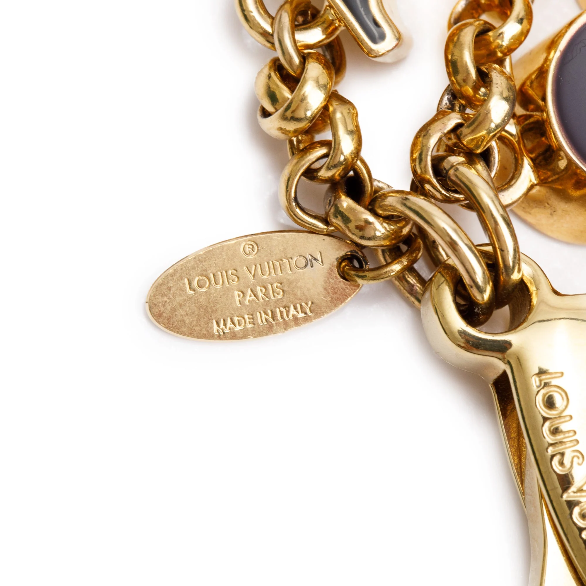 Louis Vuitton Gold-Tone Fleur de Monogram Bag Charm - Image 2