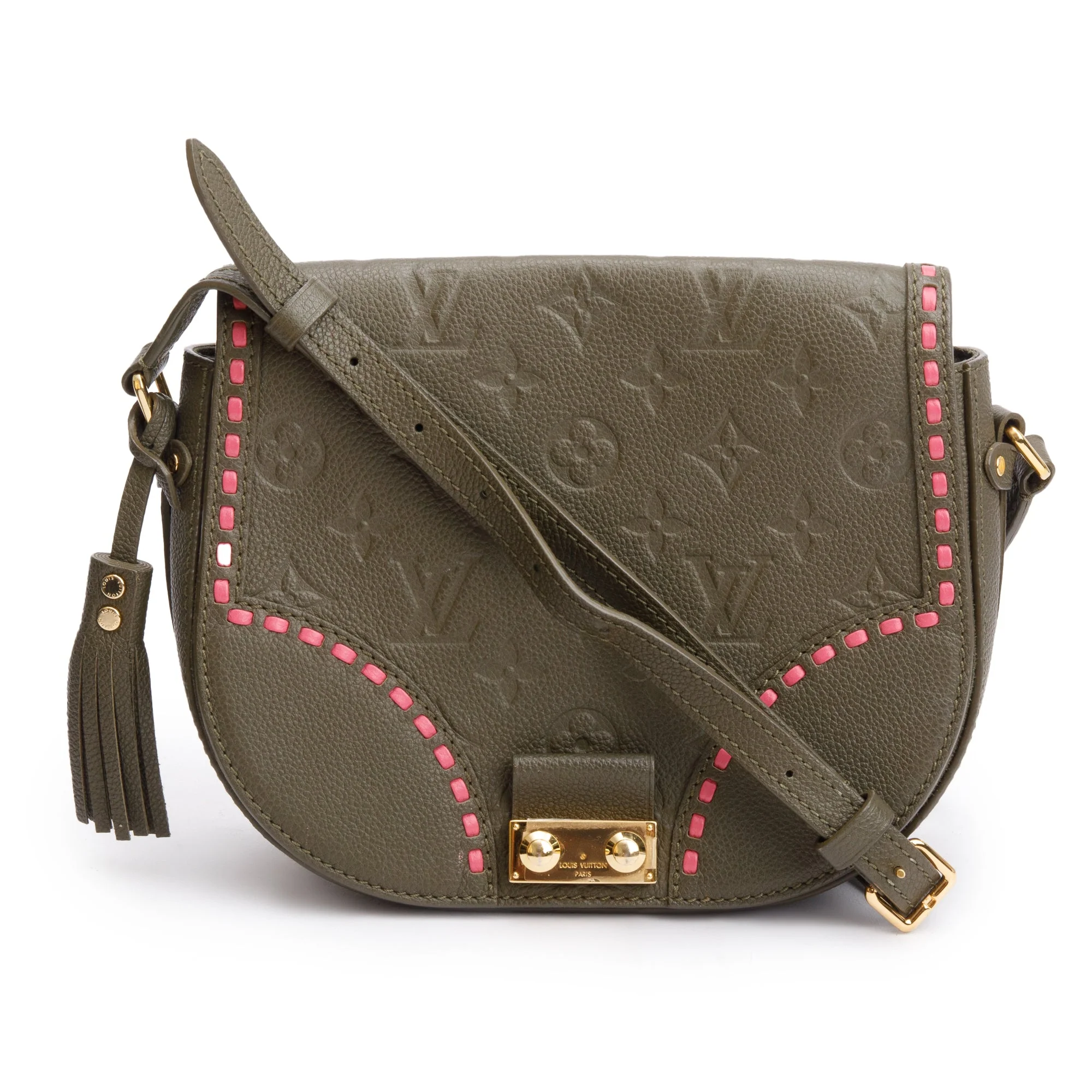Louis Vuitton Green Monogram Empreinte Leather Junot Shoulder Bag