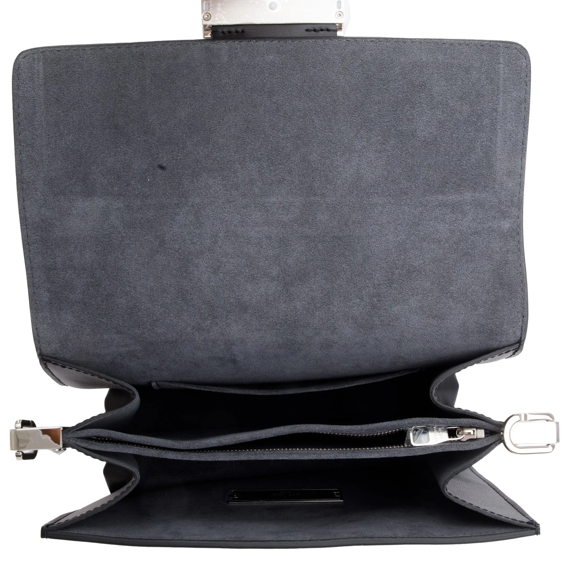 Louis Vuitton Grey Monogram Jacquard Denim Dauphine MM w/ Straps - Image 8