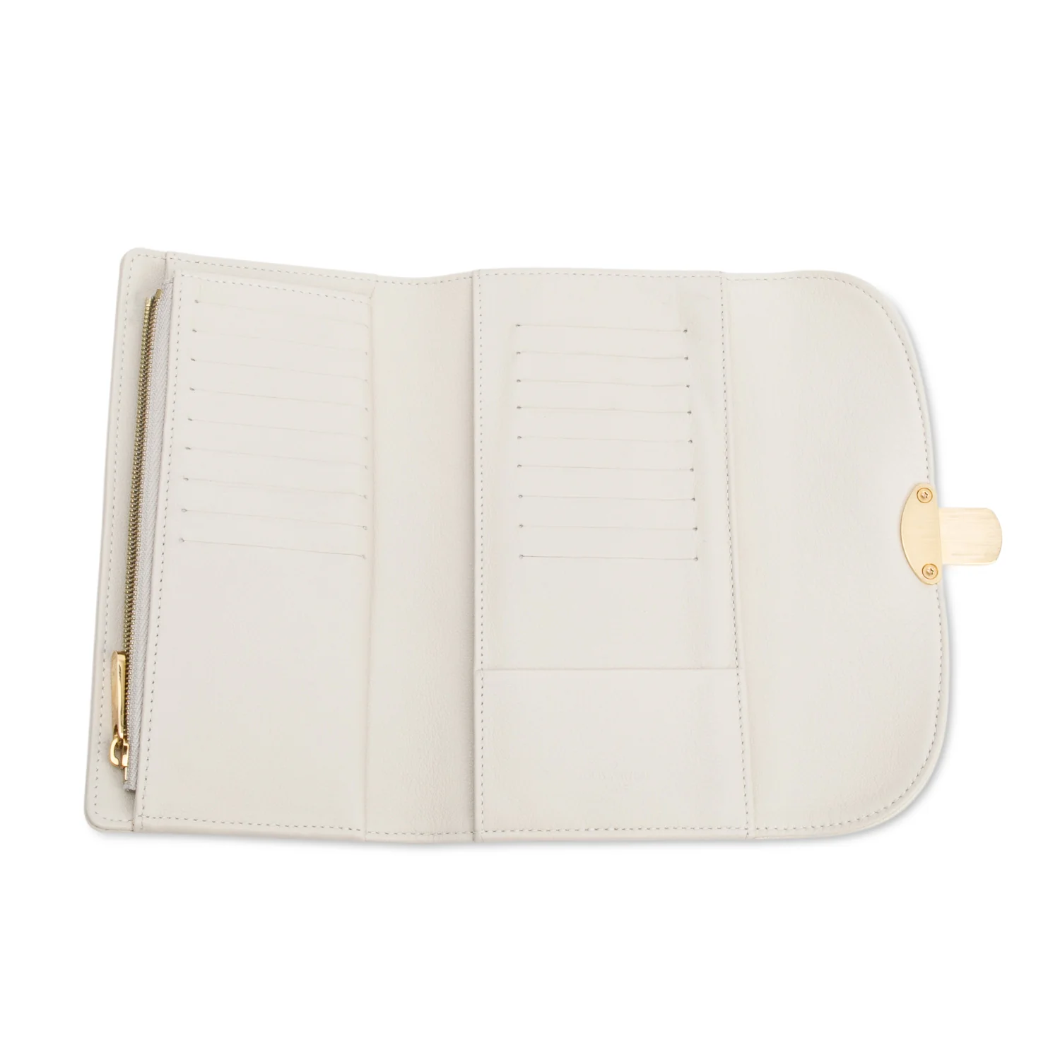 Louis Vuitton Ivory Monogram Mahina Leather Amelia Wallet - Image 6