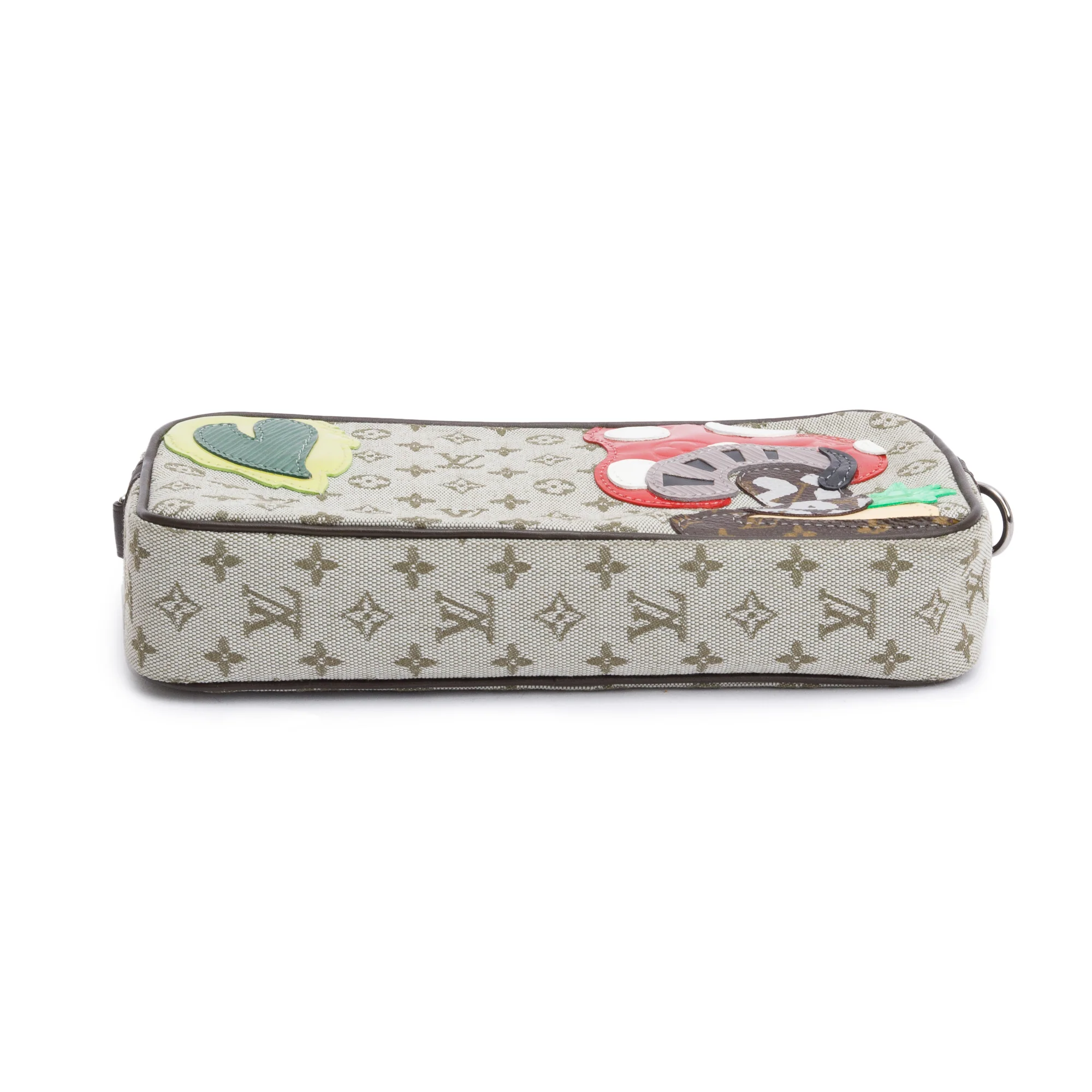 Louis Vuitton Khaki Green Monogram Mini Lin Conte De Fees Mushroom MIni Pochette - Image 7