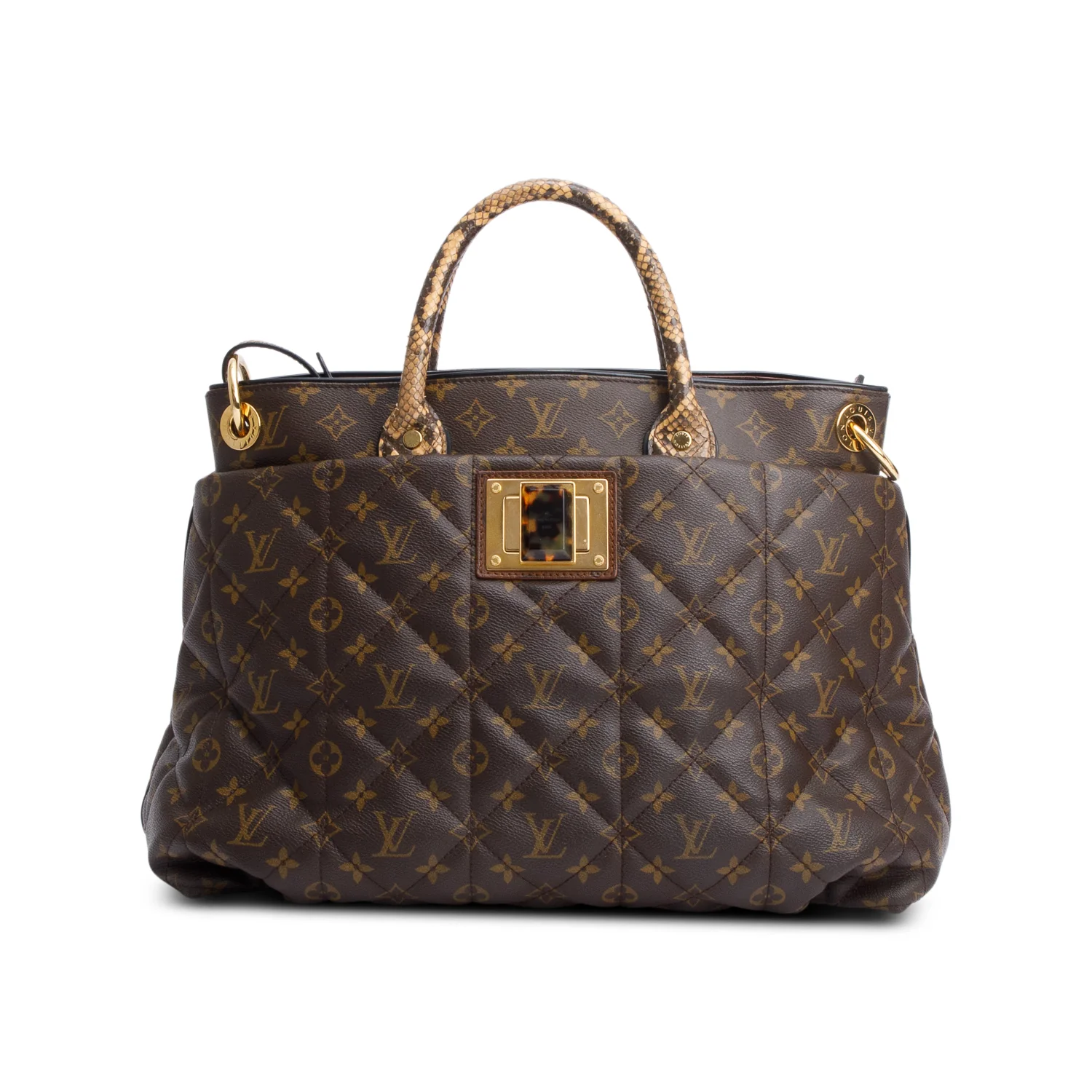 Louis Vuitton Limited Edition Monogram Python Trim Etoile Exotique Tote GM w/ Strap - Image 3