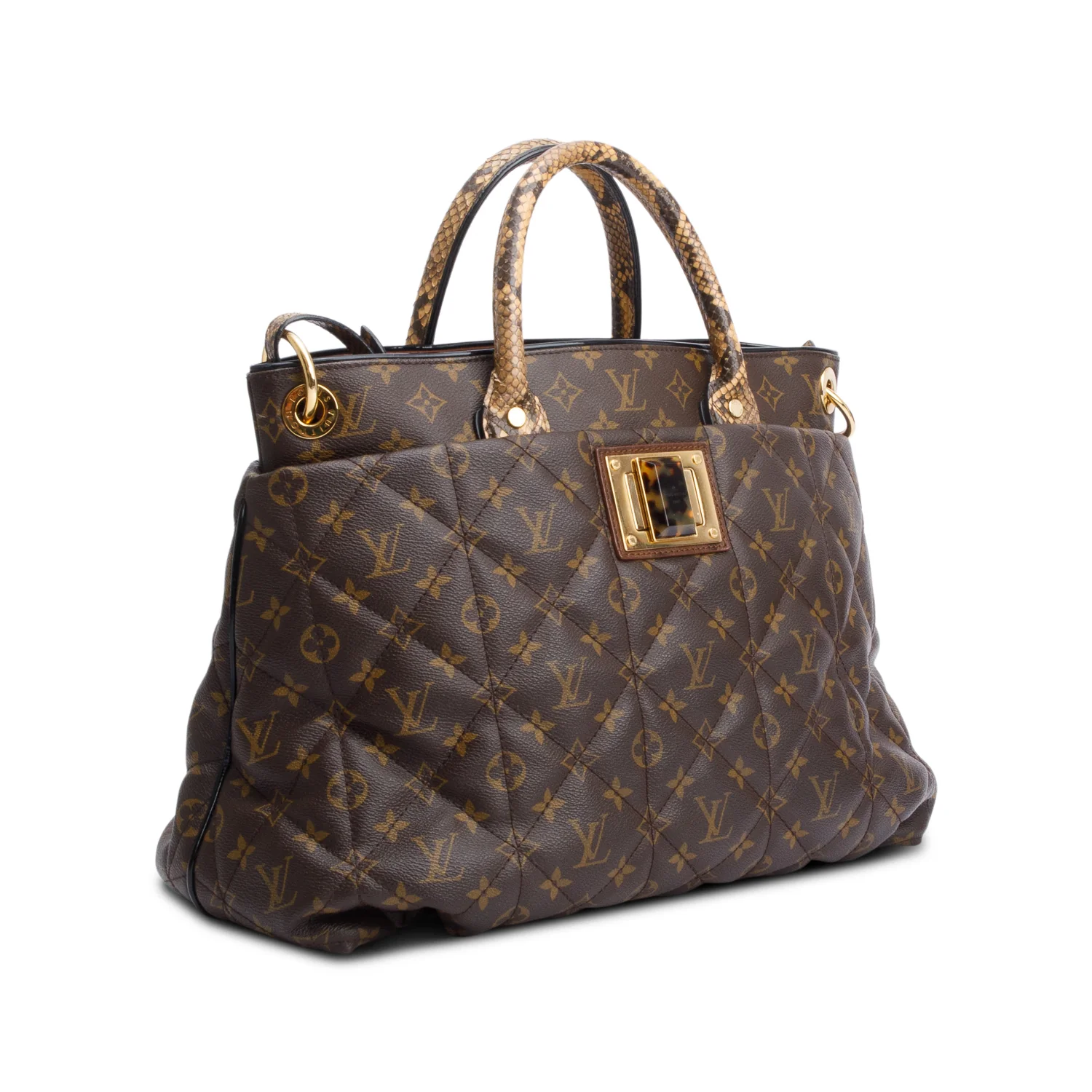 Louis Vuitton Limited Edition Monogram Python Trim Etoile Exotique Tote GM w/ Strap - Image 4