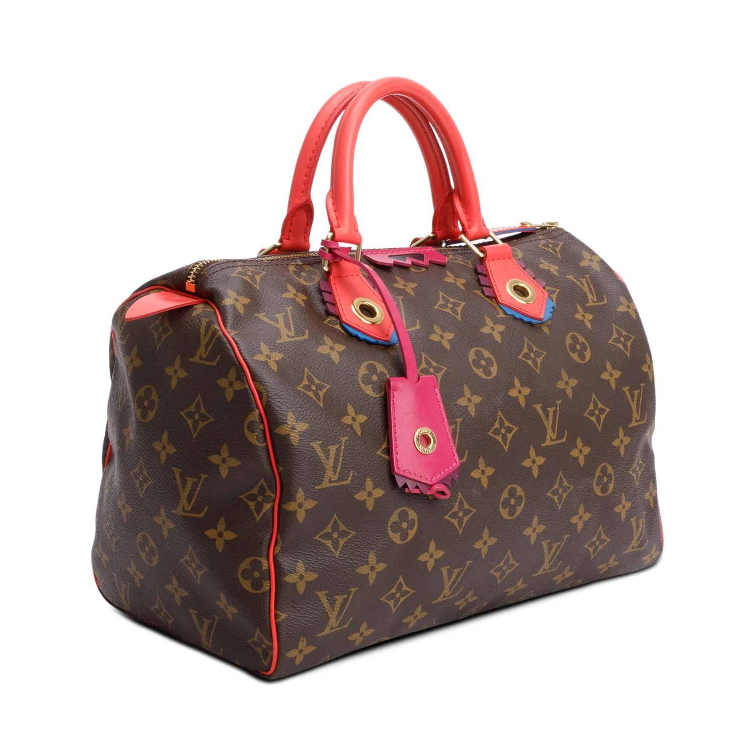 Louis Vuitton Limited Edition Monogram Totem Speedy 30 Flamingo - Image 2