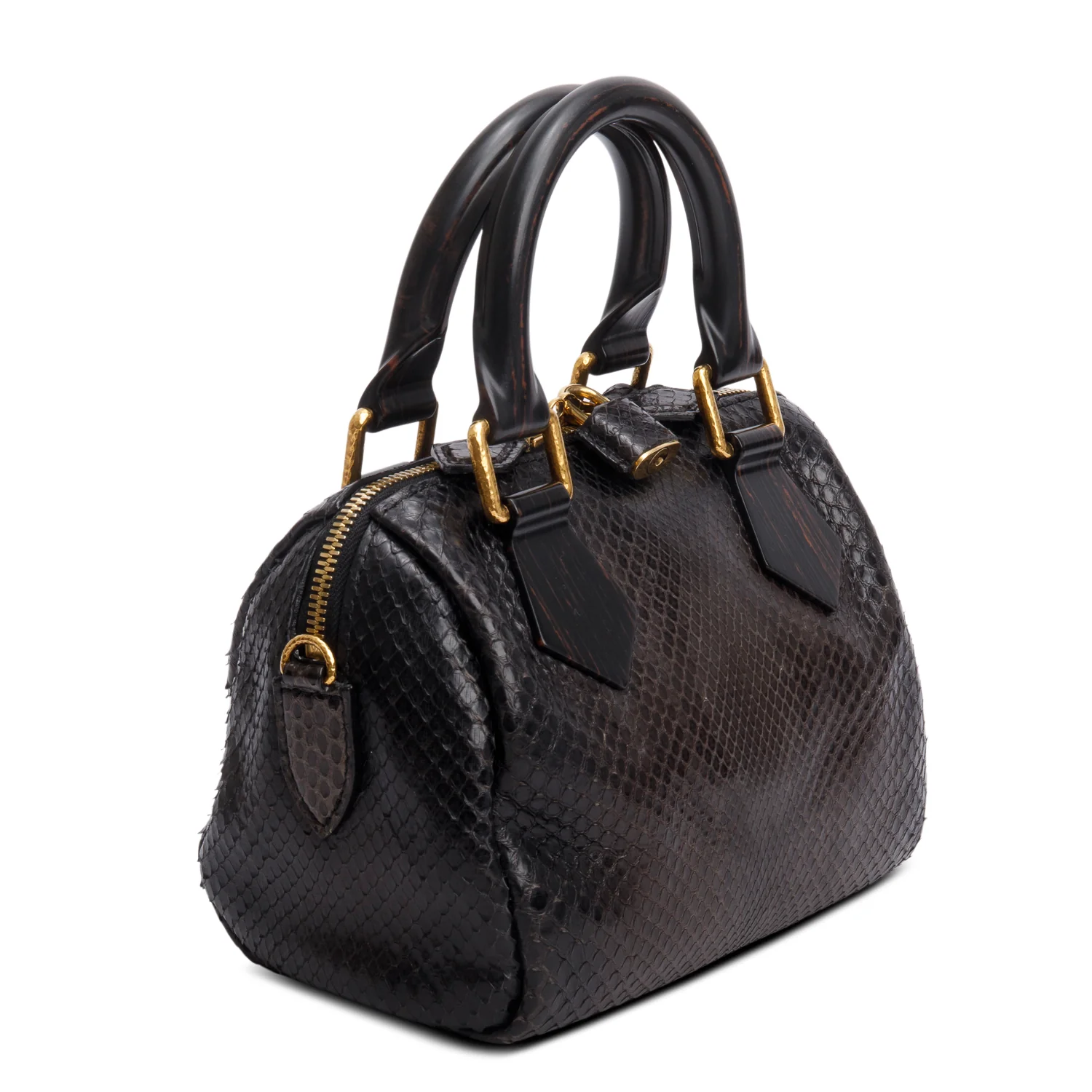 Louis Vuitton Limited Edition Python Devoile Speedy 20 w/ Box & Strap - Image 6