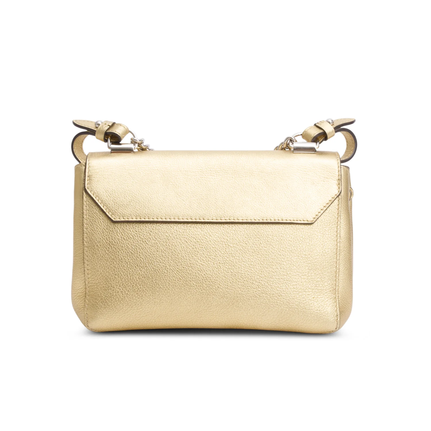 Louis Vuitton Metallic Gold Taurillon Leather LockMe II BB Chain Bag - Image 5