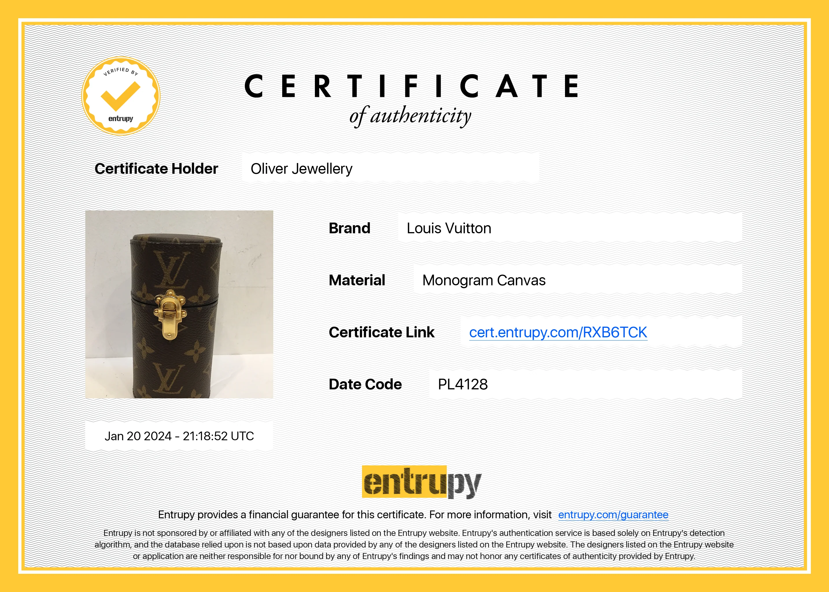 Louis Vuitton Monogram 100ML Perfume Travel Case - Image 10