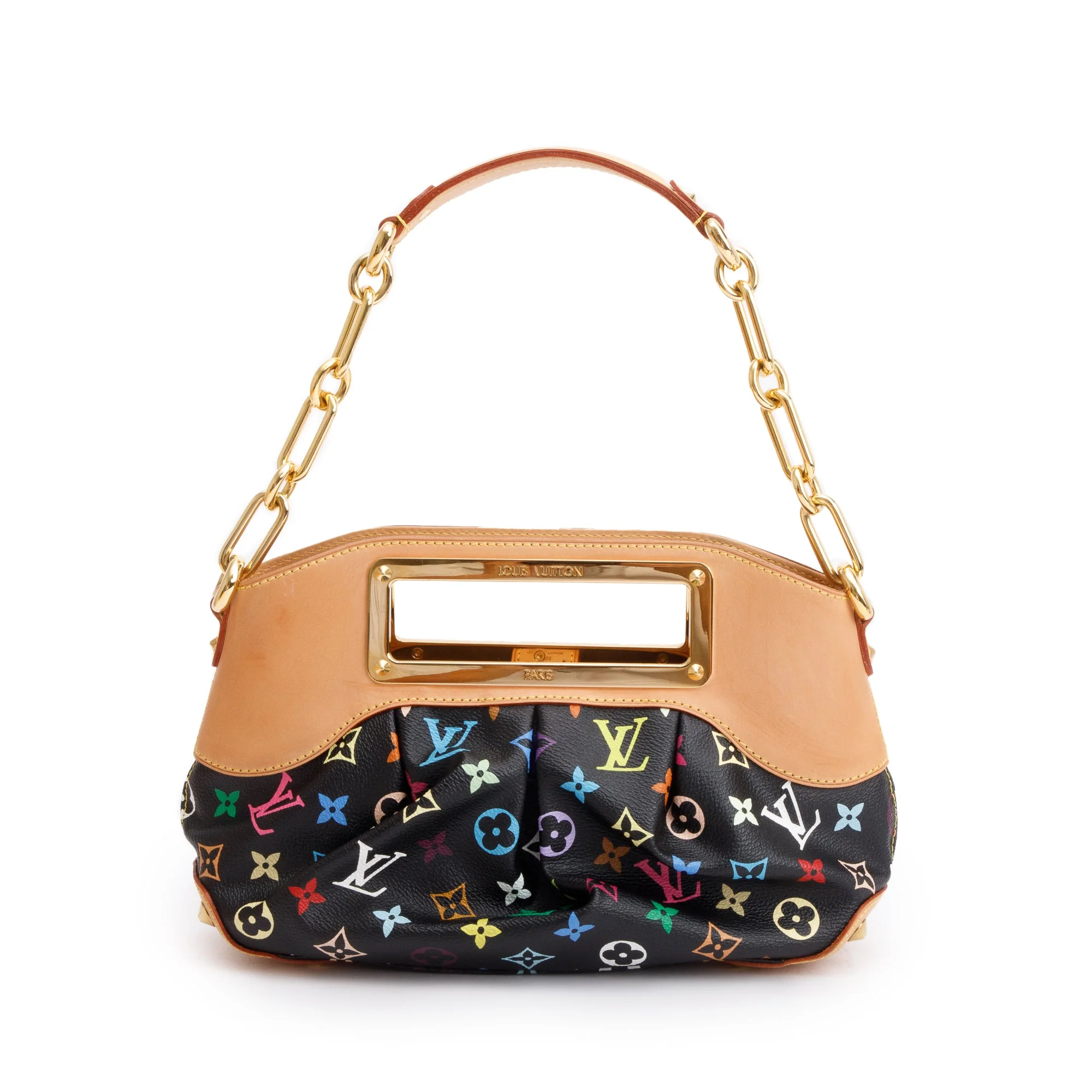 Louis Vuitton Monogram Black Multicolore Judy PM w/ Box - Image 4
