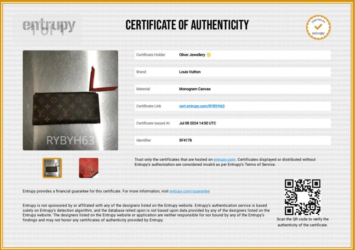 Louis Vuitton Monogram Canvas Adele Wallet w/ Box - Image 8