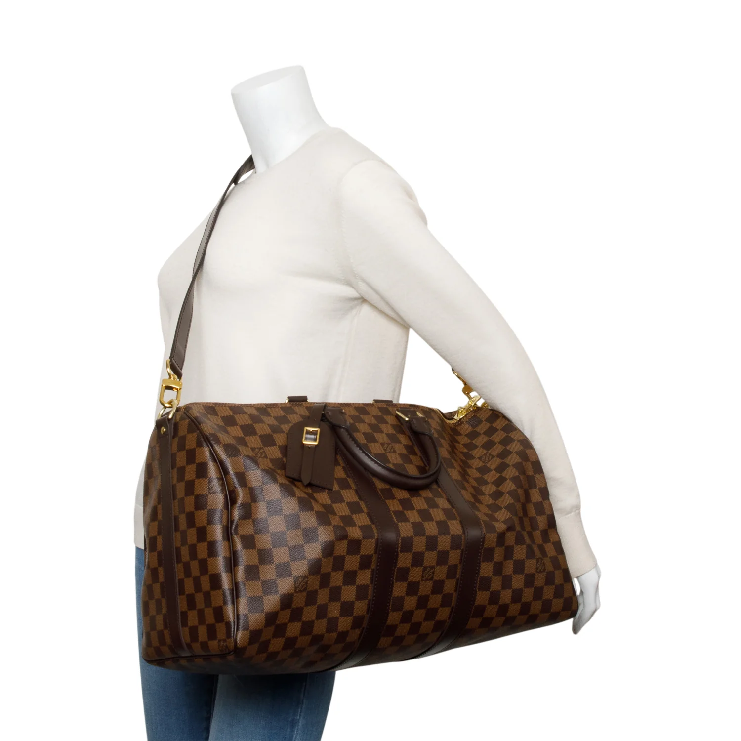 Louis Vuitton Monogram Damier Ebene Bandouliere 45 - Image 2