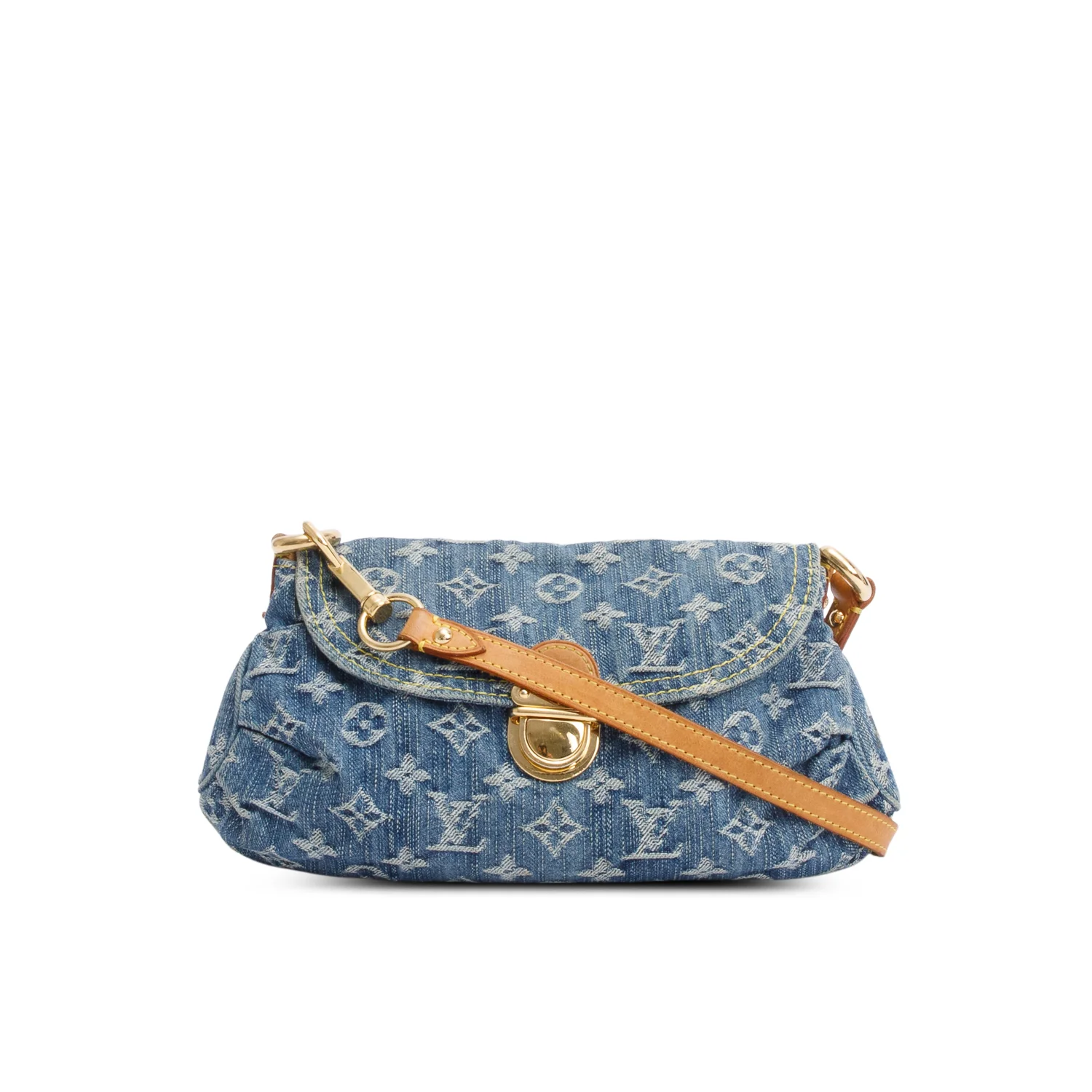 Louis Vuitton Monogram Denim Small Pleaty Bag