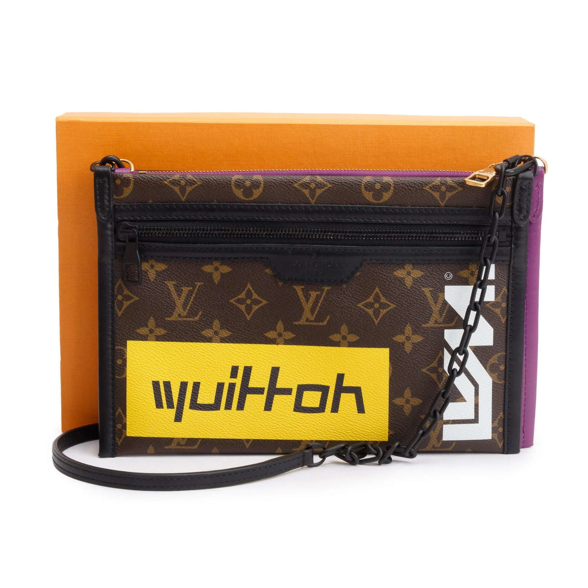 Louis Vuitton Monogram Double Flat Messenger Bag w/ Box - Image 3