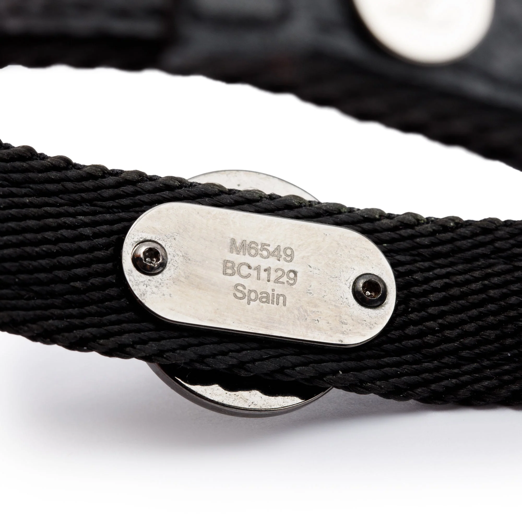 Louis Vuitton Monogram Eclipse & Black Leather Circle Bracelet w/ Box (BROKEN) - Image 5