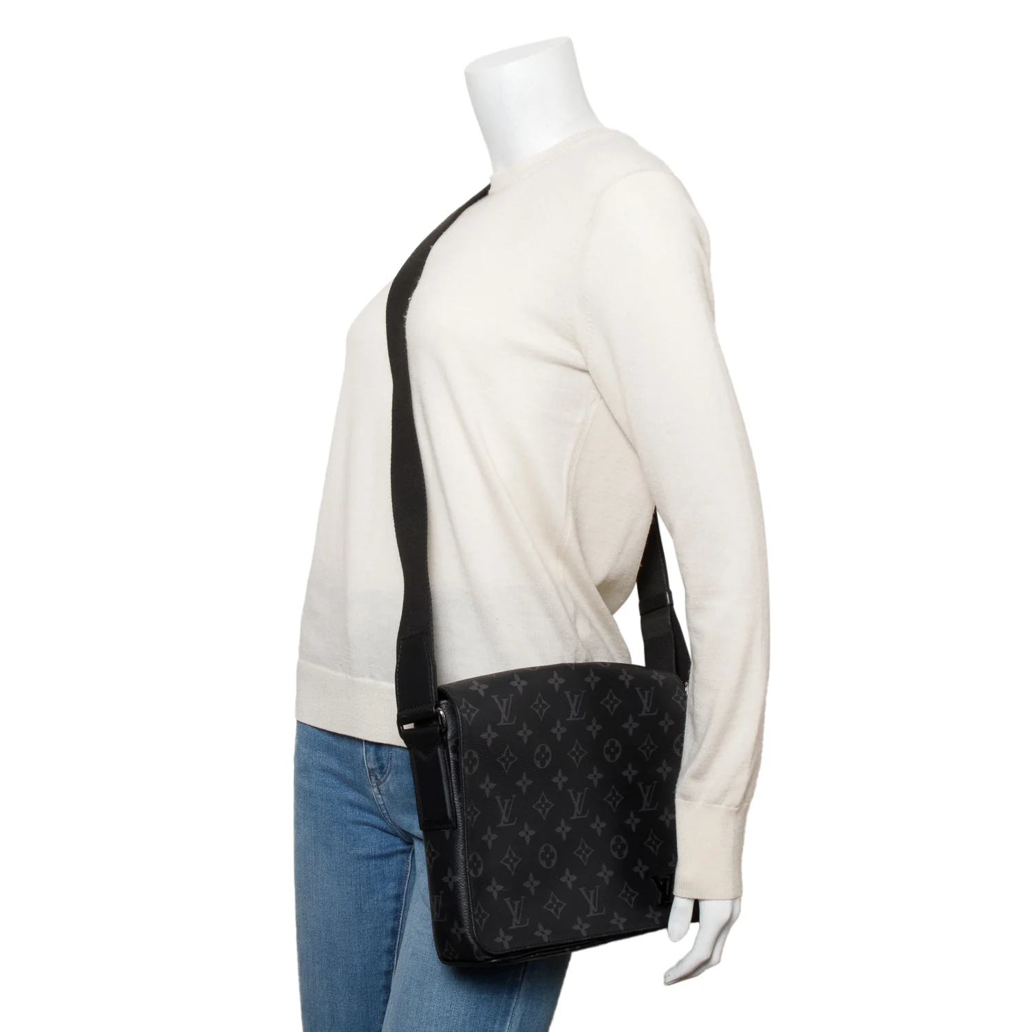 Louis Vuitton Monogram Eclipse District PM Bag w/ Box - Image 11