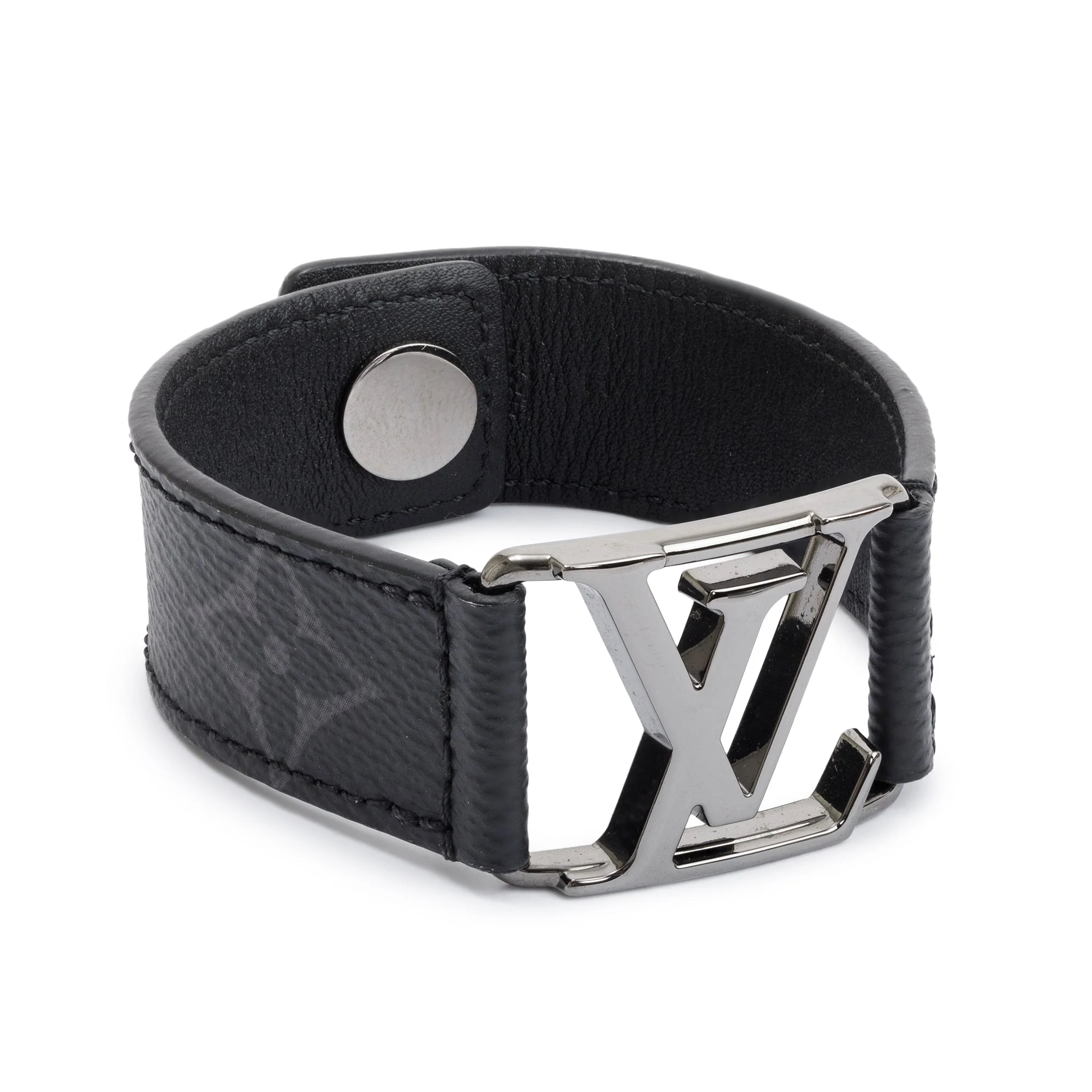Louis Vuitton Monogram Eclipse Hockenheim Bracelet w/ Box - Image 3