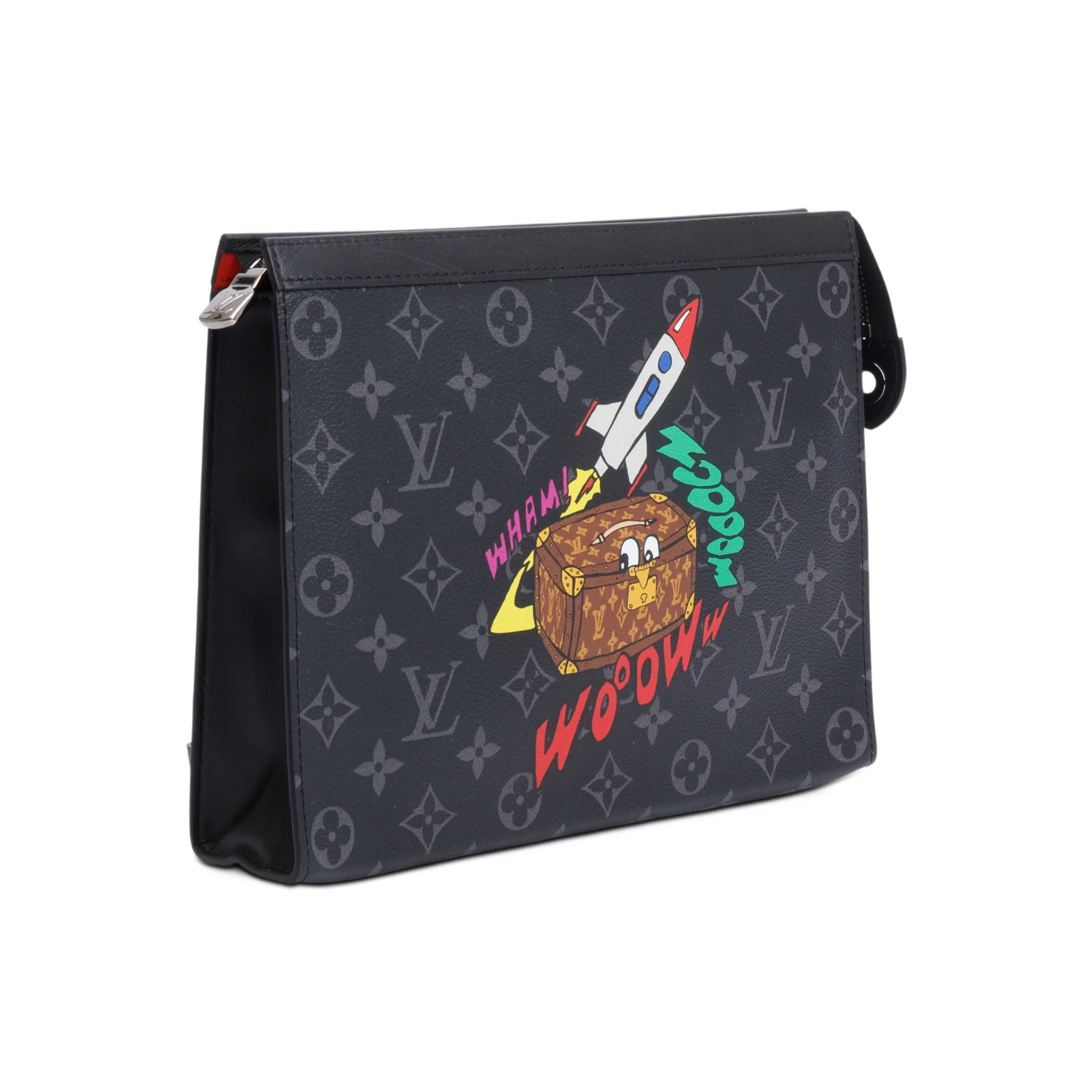 Louis Vuitton Monogram Eclipse Illustration Pochette Voyage MM - Image 2