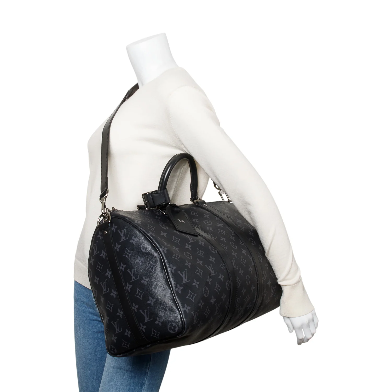 Louis Vuitton Monogram Eclipse Keepall Bandouliere 45 - Image 2