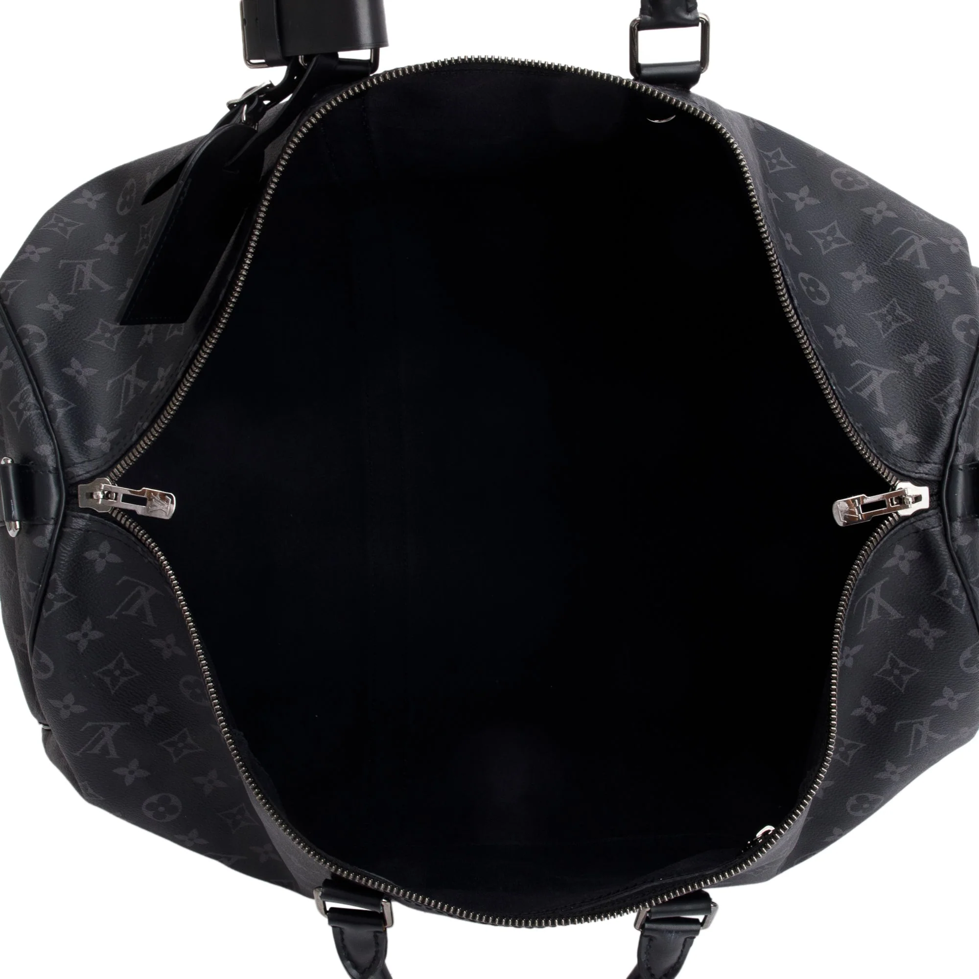 Louis Vuitton Monogram Eclipse Keepall Bandouliere 55 w/ Strap - Image 7