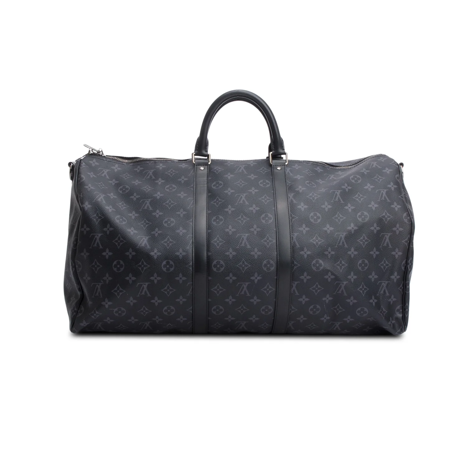 Louis Vuitton Monogram Eclipse Keepall Bandouliere 55 w/ Strap - Image 5