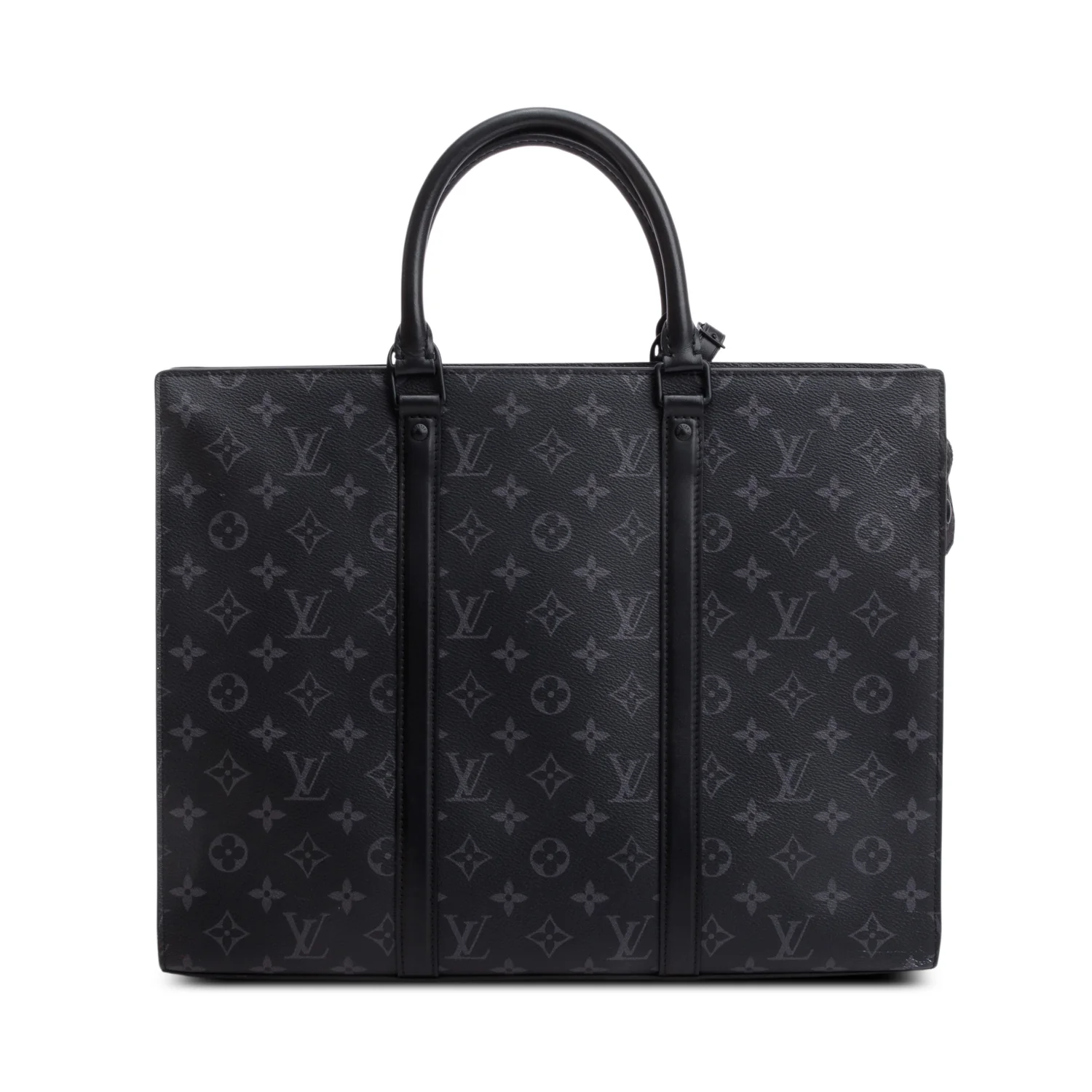 Louis Vuitton Monogram Eclipse Sac Plat 24h w/ Box & Strap - Image 5