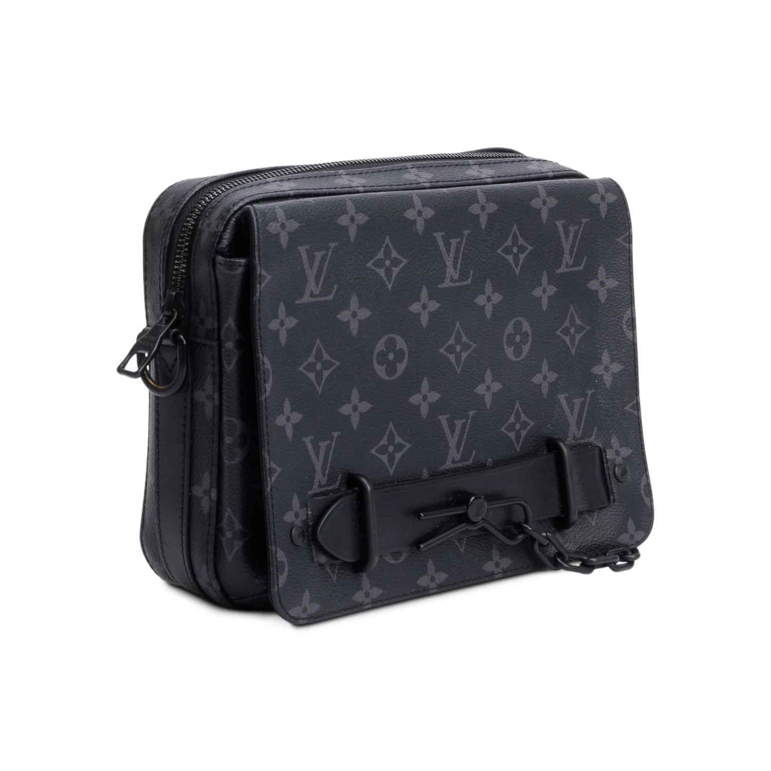 Louis Vuitton Monogram Eclipse Steamer Messenger Bag - Image 4