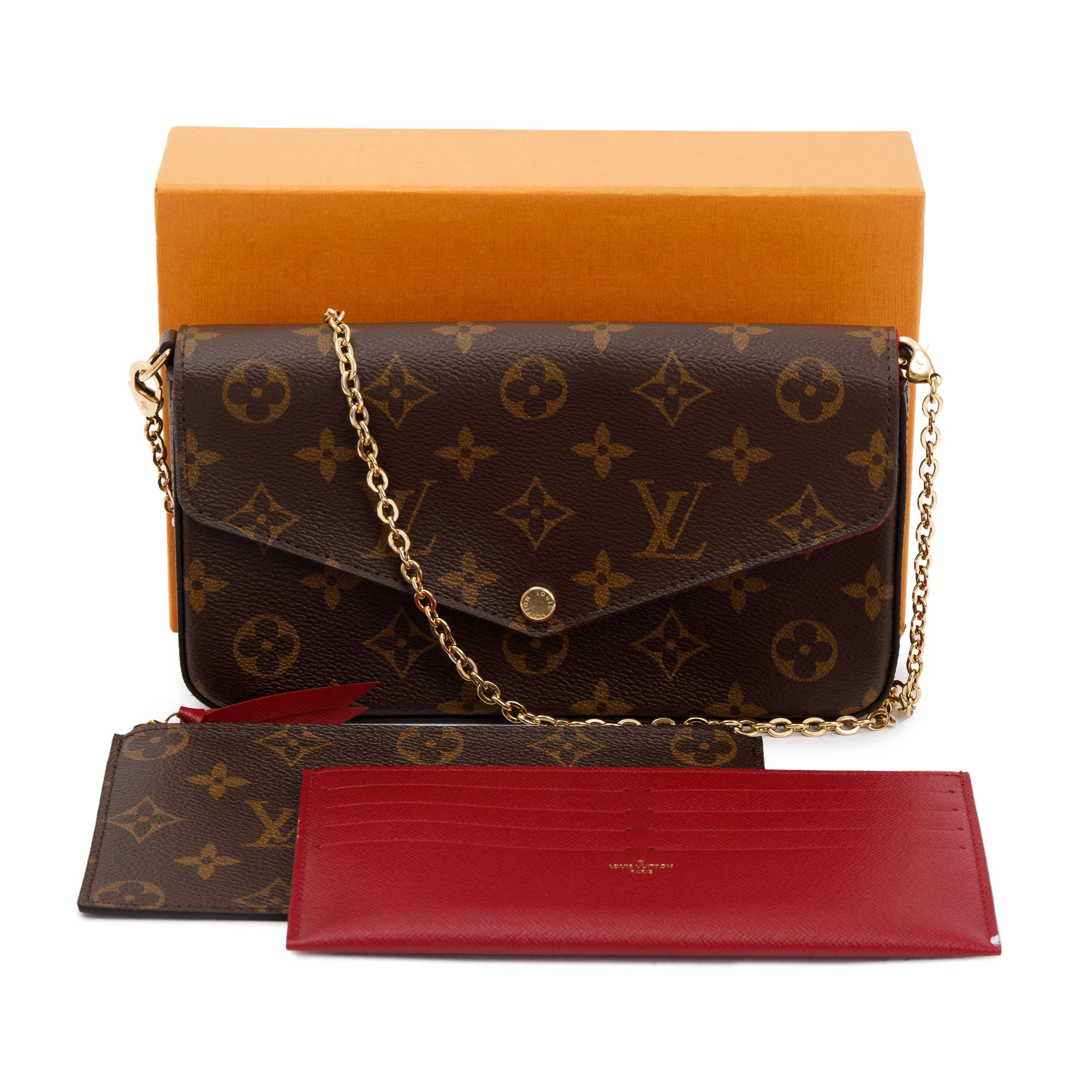 Louis Vuitton Monogram Felicie Pochette w/ Inserts, Box & Receipt - Image 3