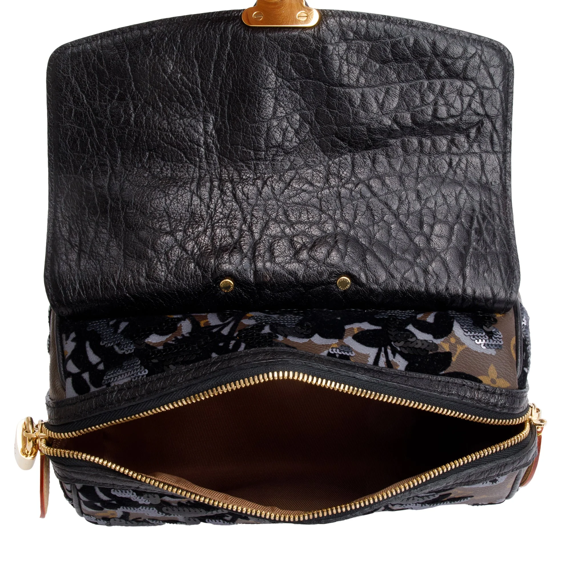 Louis Vuitton Monogram Fleur De Jais Carrousel Handle Bag - Image 5