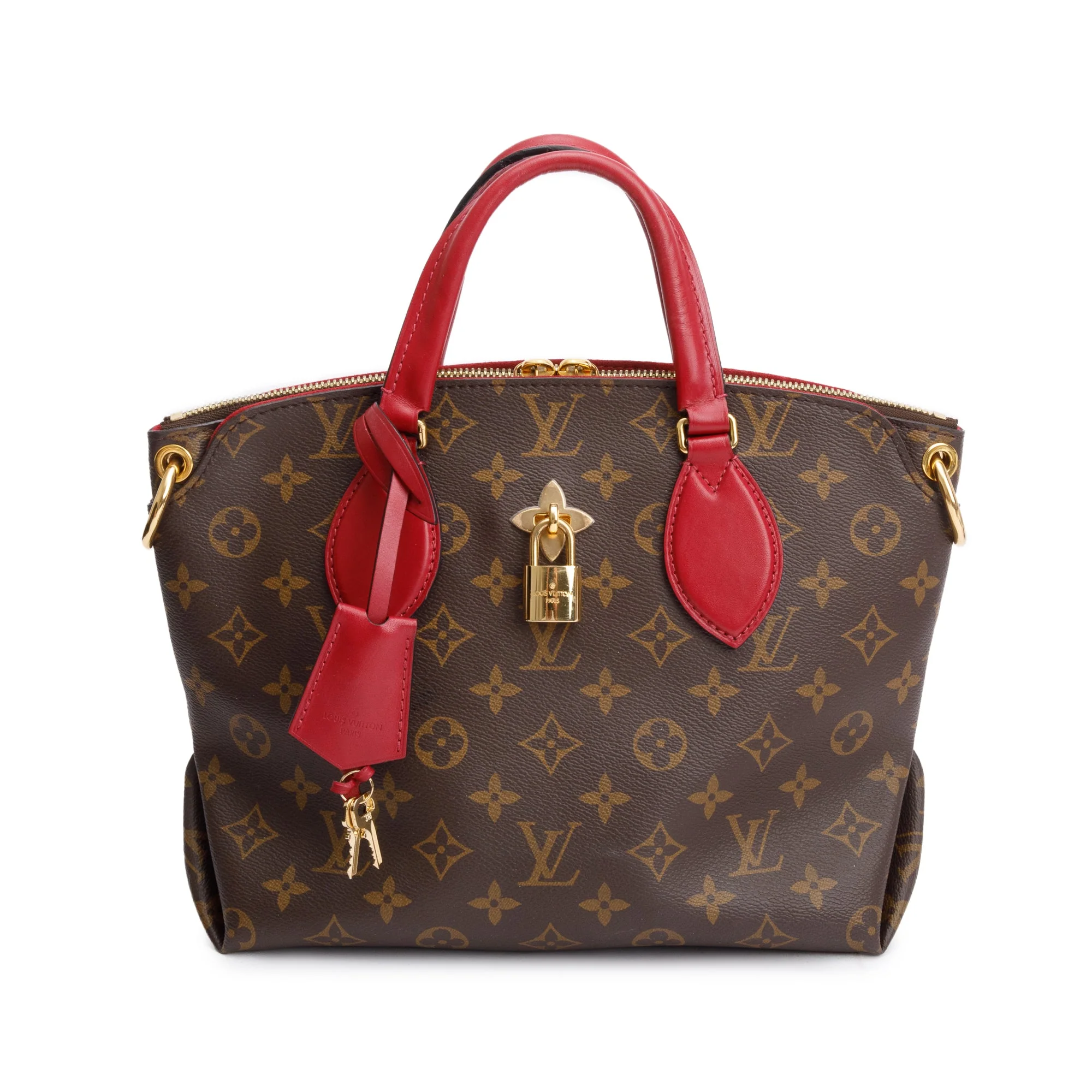 Louis Vuitton Monogram Flower Zipped Tote PM w/ Strap - Image 3