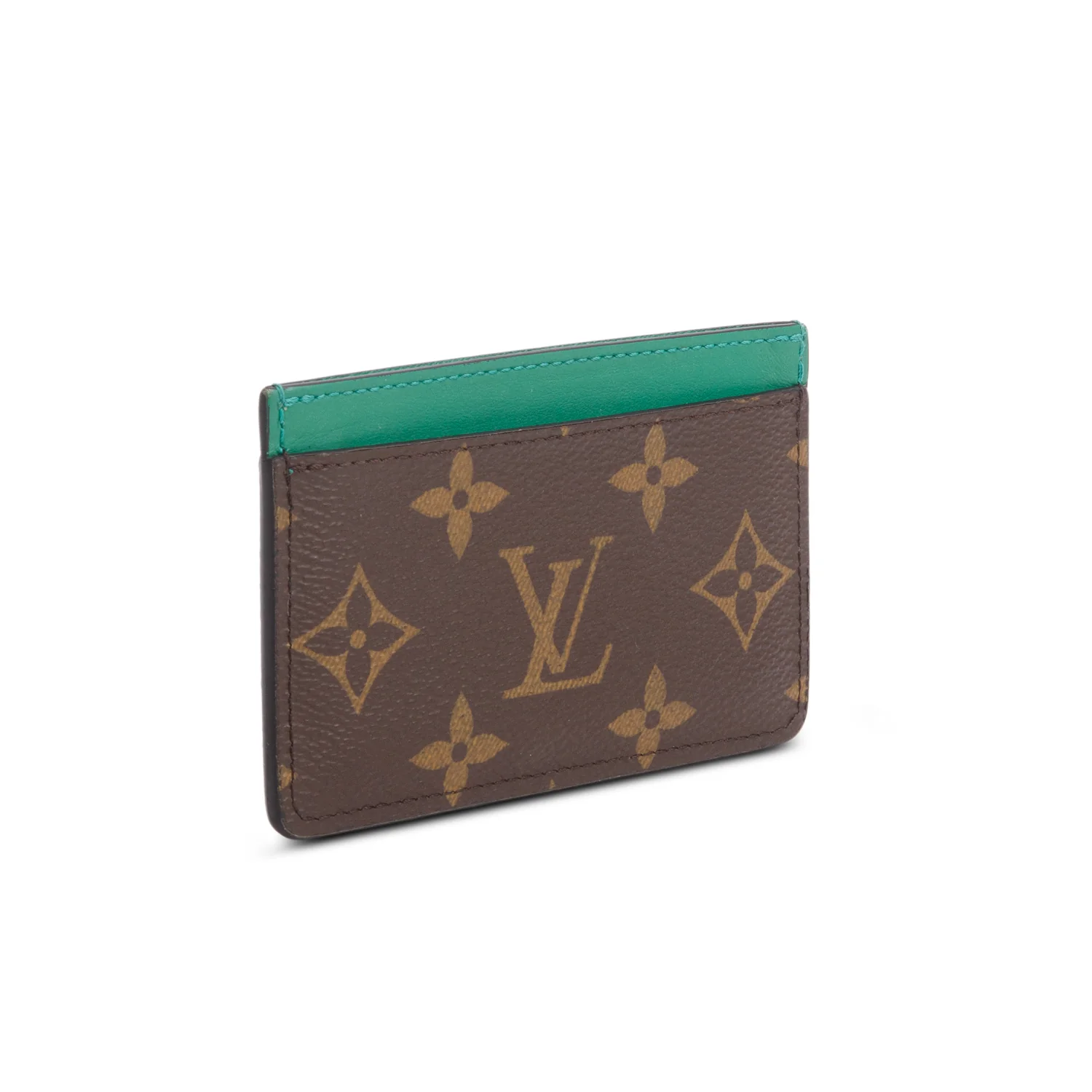 Louis Vuitton Monogram Green Leather Card Holder - Image 4