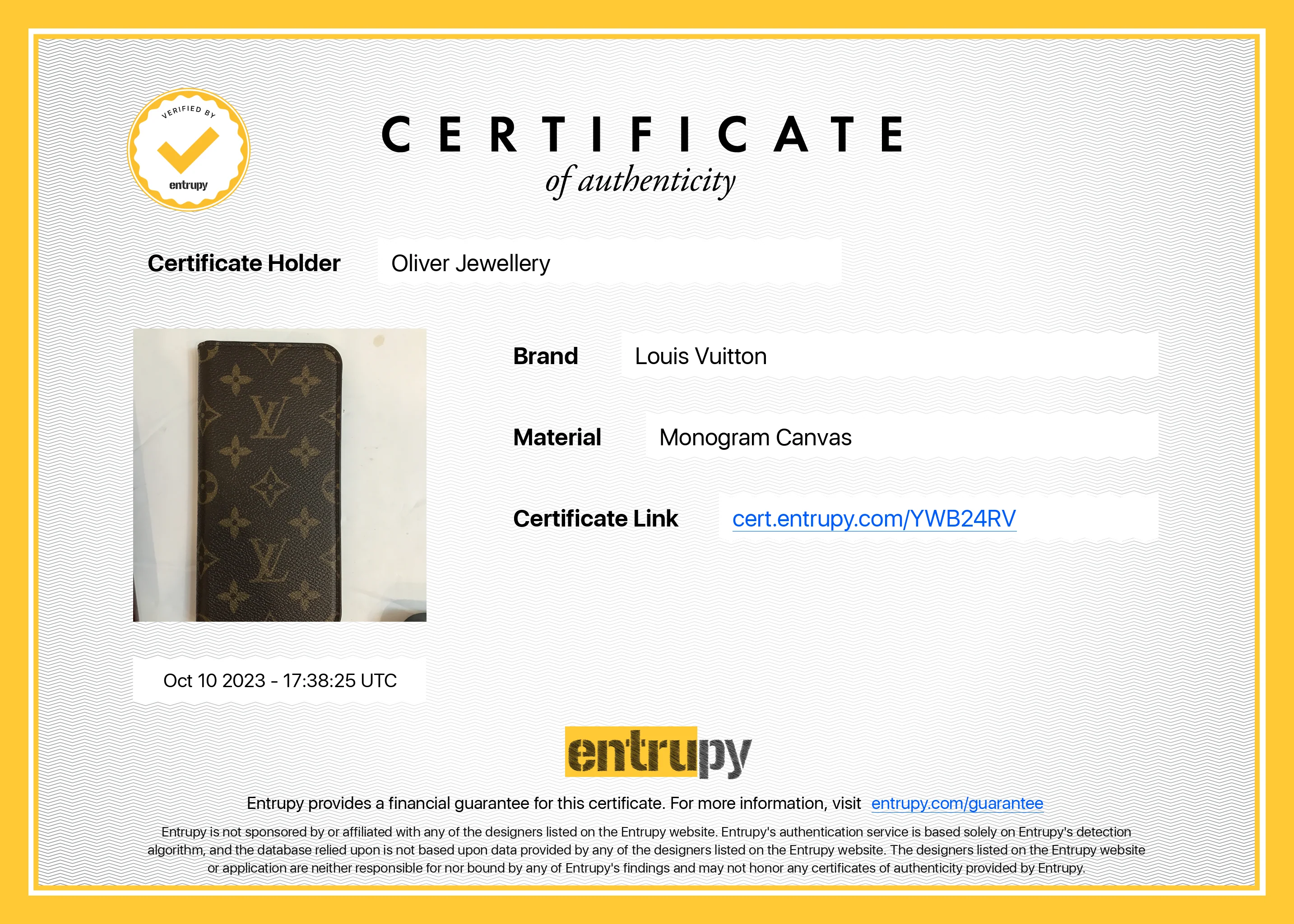 Louis Vuitton Monogram iPhone 6/7/8 Folio w/ Box - Image 10