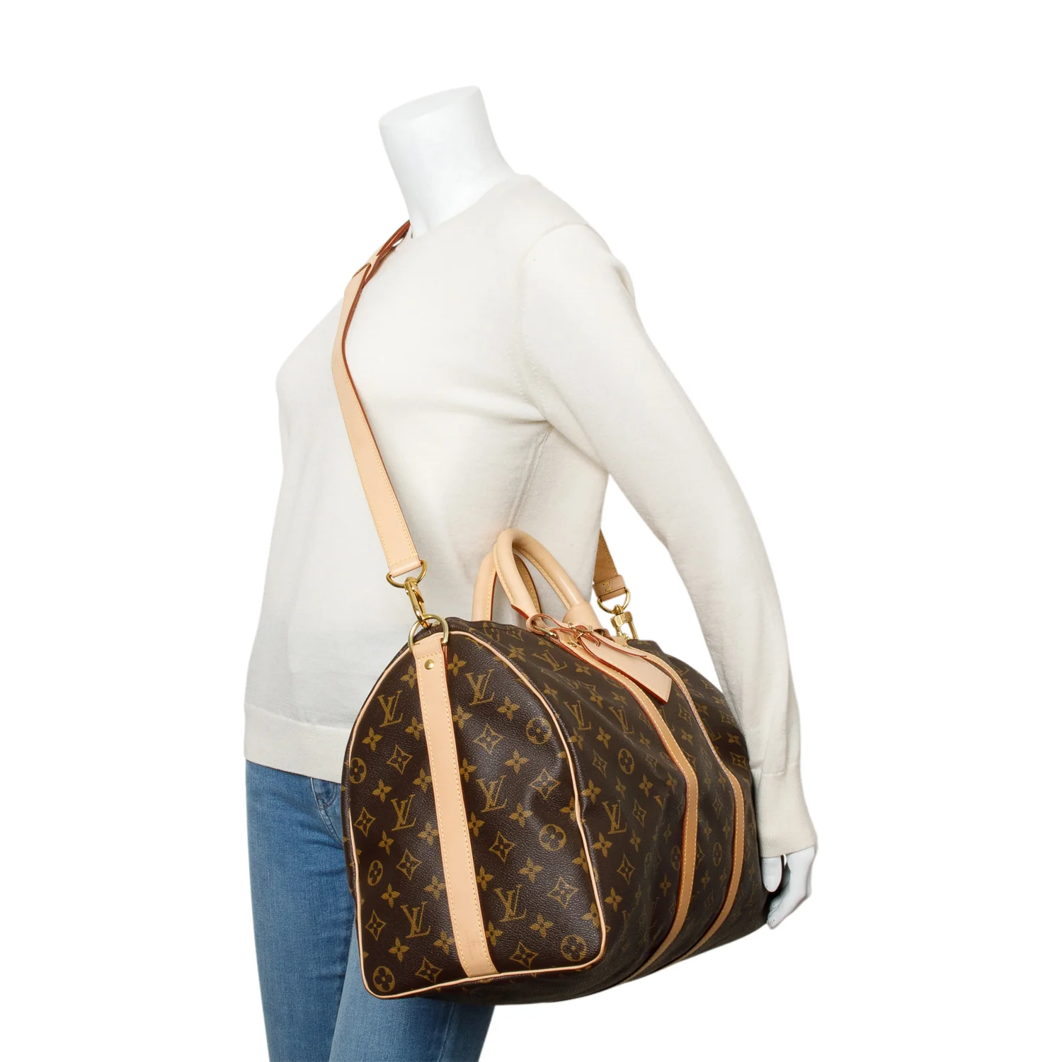 Louis Vuitton Monogram Keepall Bandouliere 45 w/ Strap & Box - Image 2