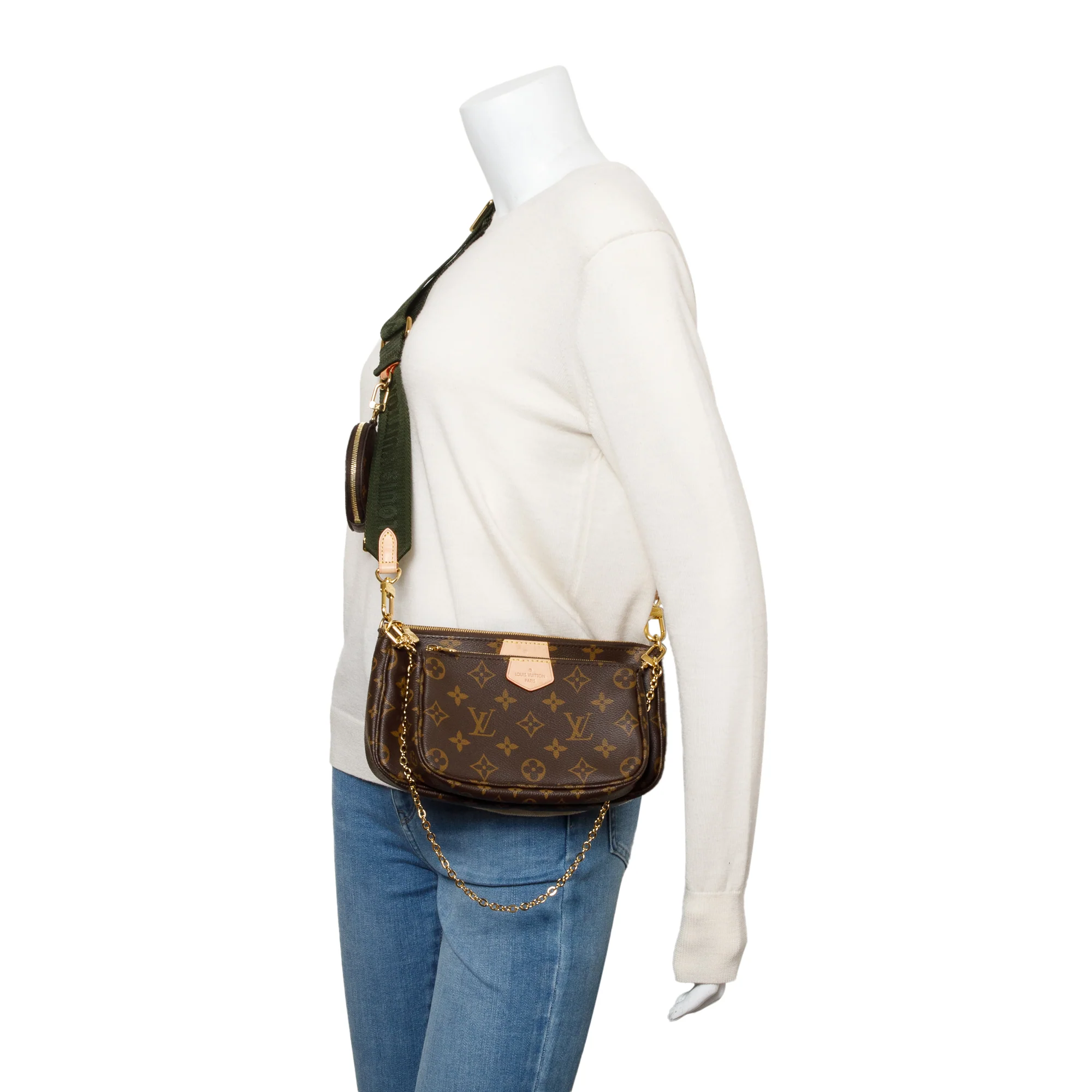 Louis Vuitton Monogram Khaki Multi-Pochette Accessoires w/ Box - Image 2