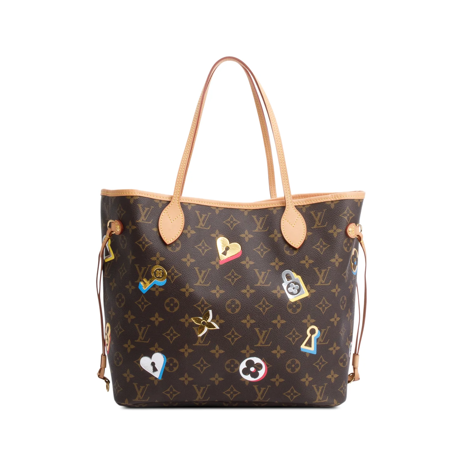 Louis Vuitton Monogram Love Lock Neverfull MM - Image 4
