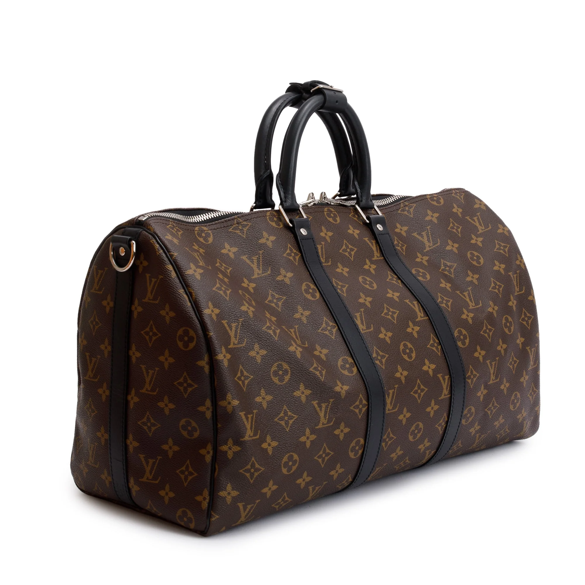 Louis Vuitton Monogram Macassar Keepall Bandouliere 45 w/ Box - Image 5