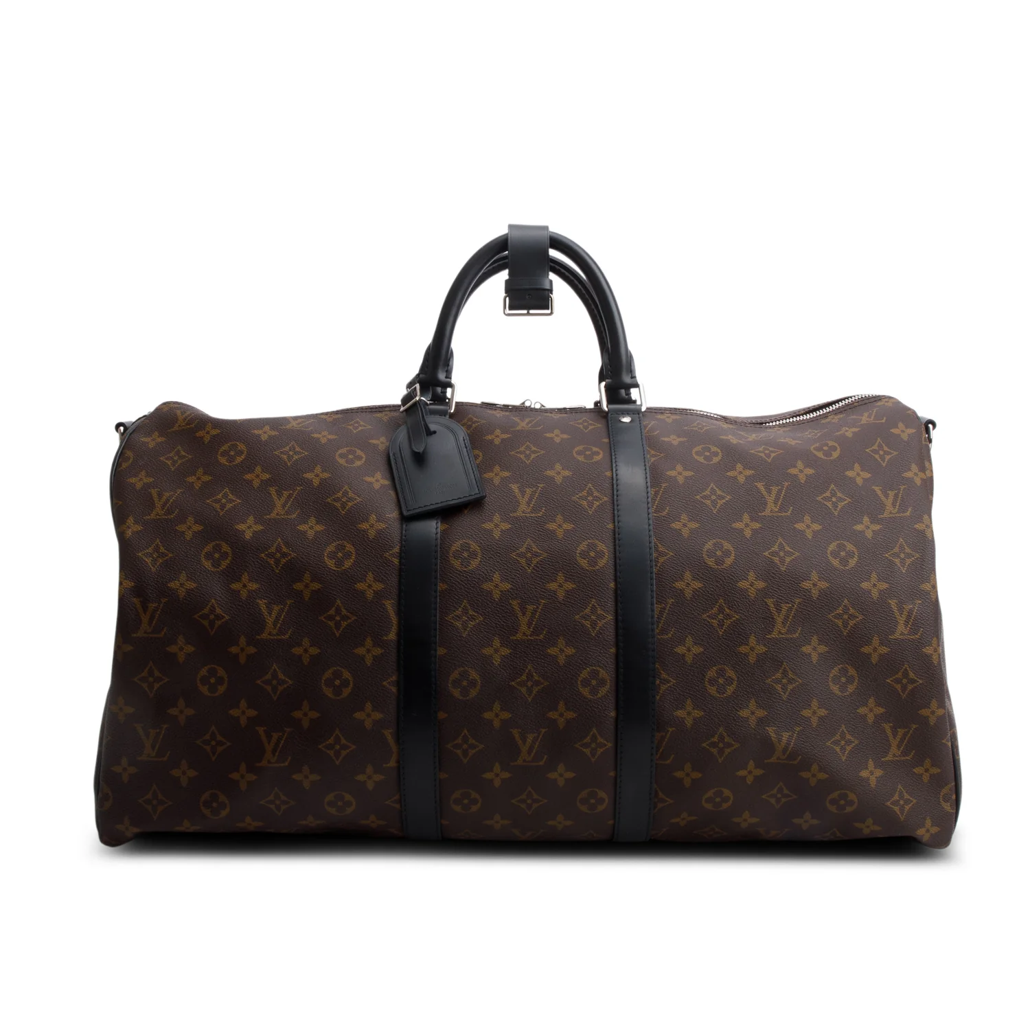 Louis Vuitton Monogram Macassar Keepall Bandouliere 55 w/ Box & Strap - Image 3