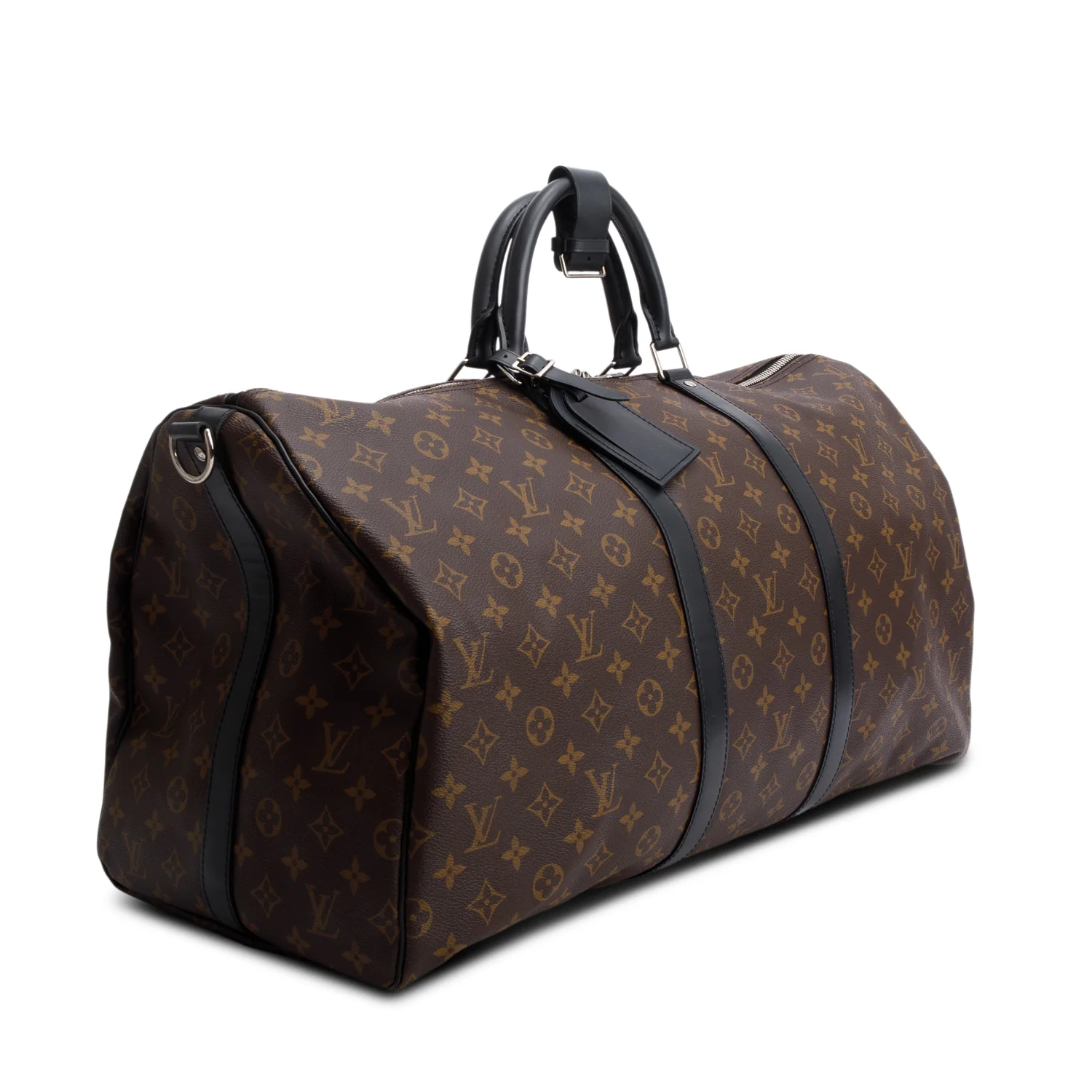 Louis Vuitton Monogram Macassar Keepall Bandouliere 55 w/ Box & Strap - Image 4