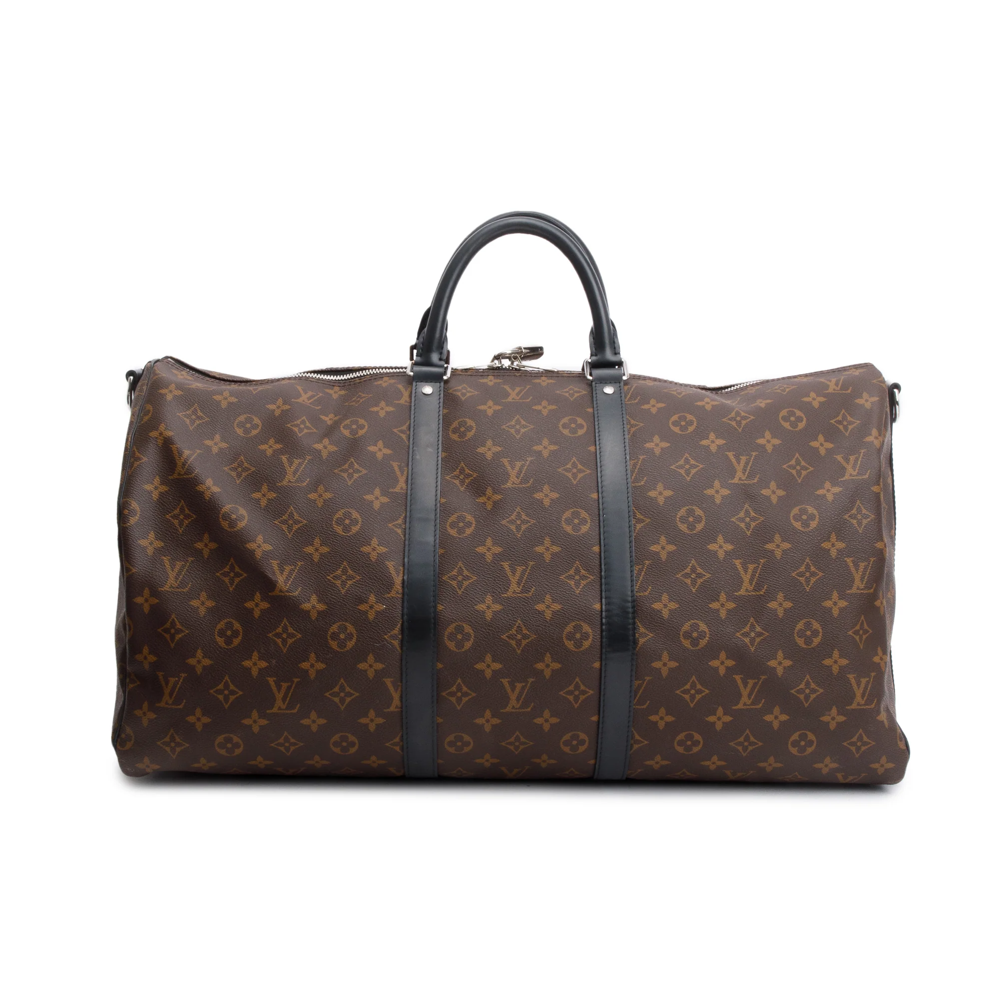 Louis Vuitton Monogram Macassar Keepall Bandouliere 55 w/ Strap - Image 2