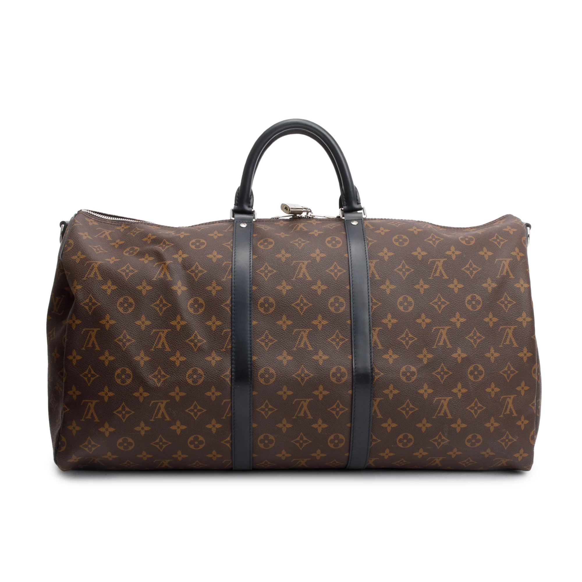 Louis Vuitton Monogram Macassar Keepall Bandouliere 55 w/ Strap - Image 4