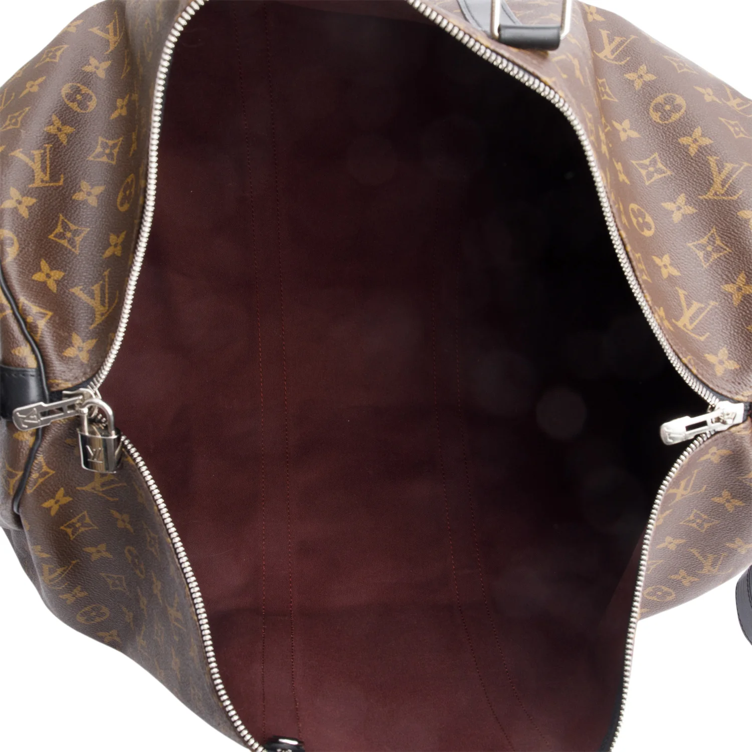 Louis Vuitton Monogram Macassar Keepall Bandouliere 55 w/ Strap - Image 8